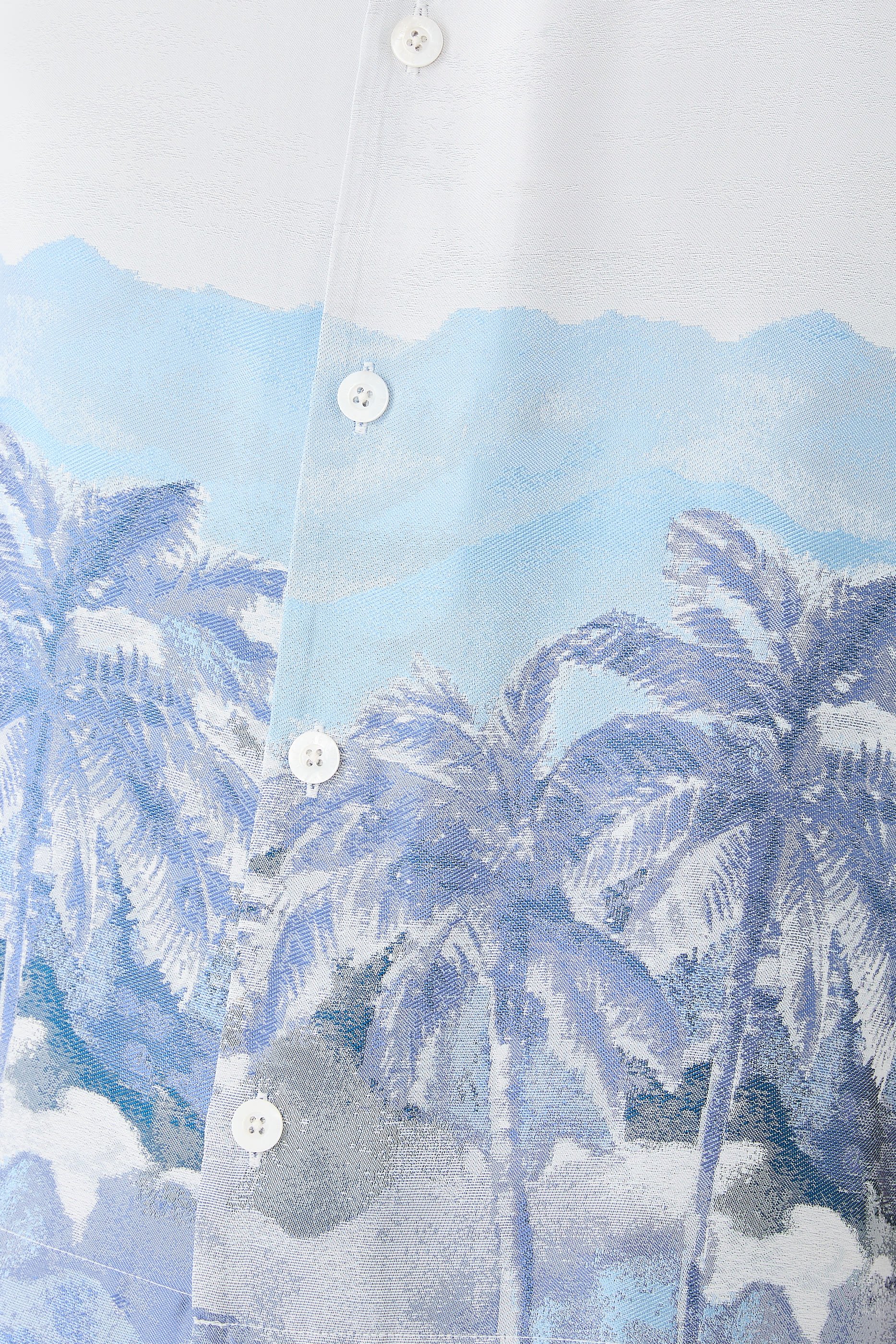 C&eacute;zanne Silk-Blend Jacquard Shirt