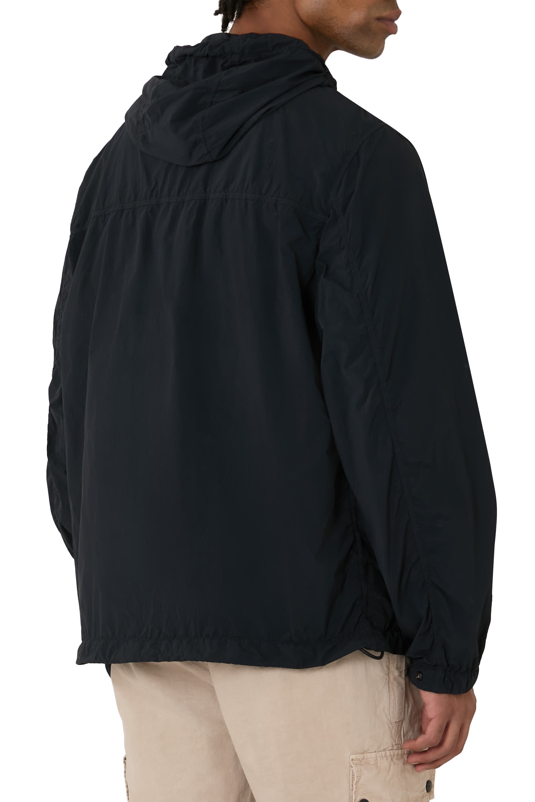 Short Hooded Parka with Anti-Drop