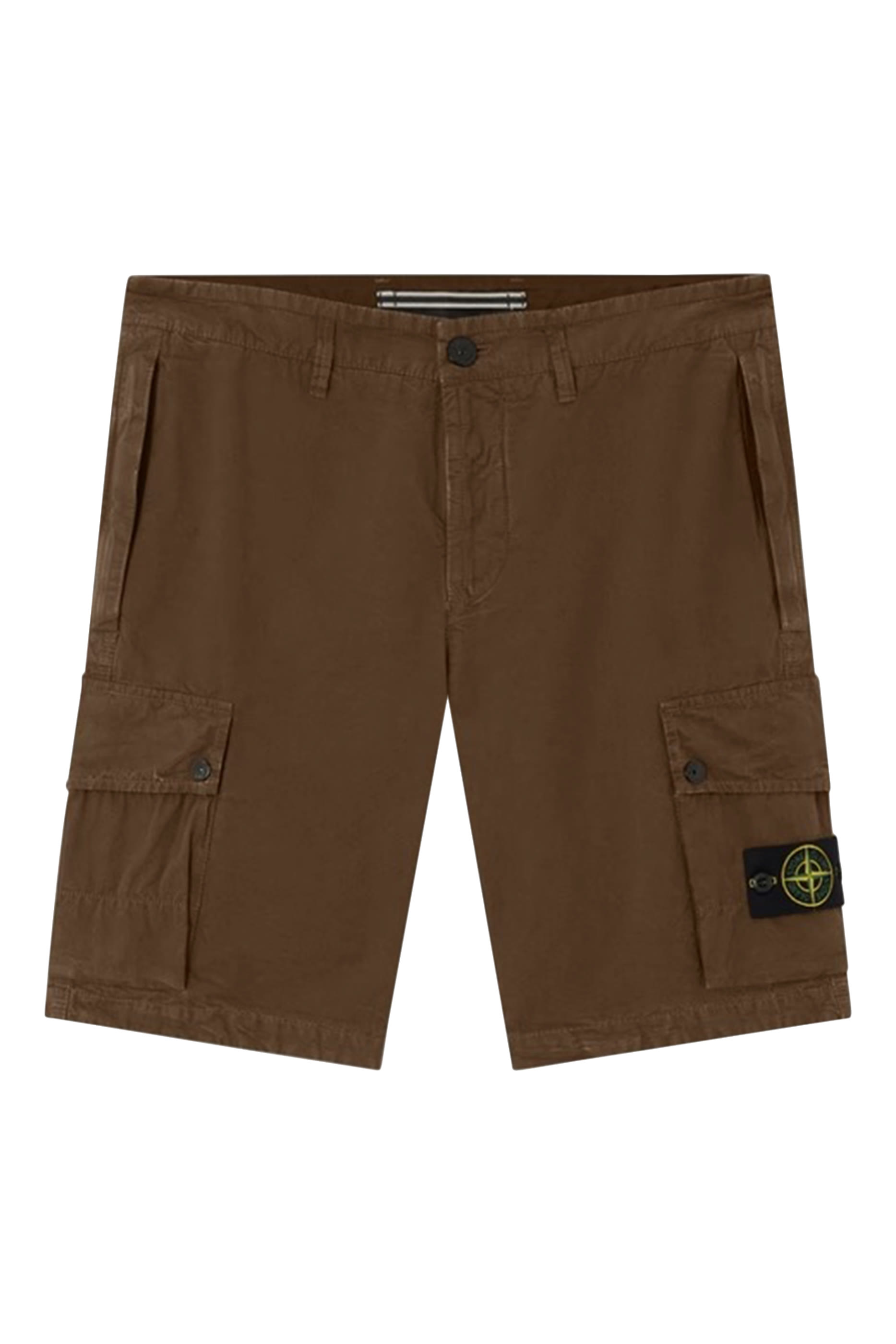 Old Effect Zip-Pocket Cargo Shorts
