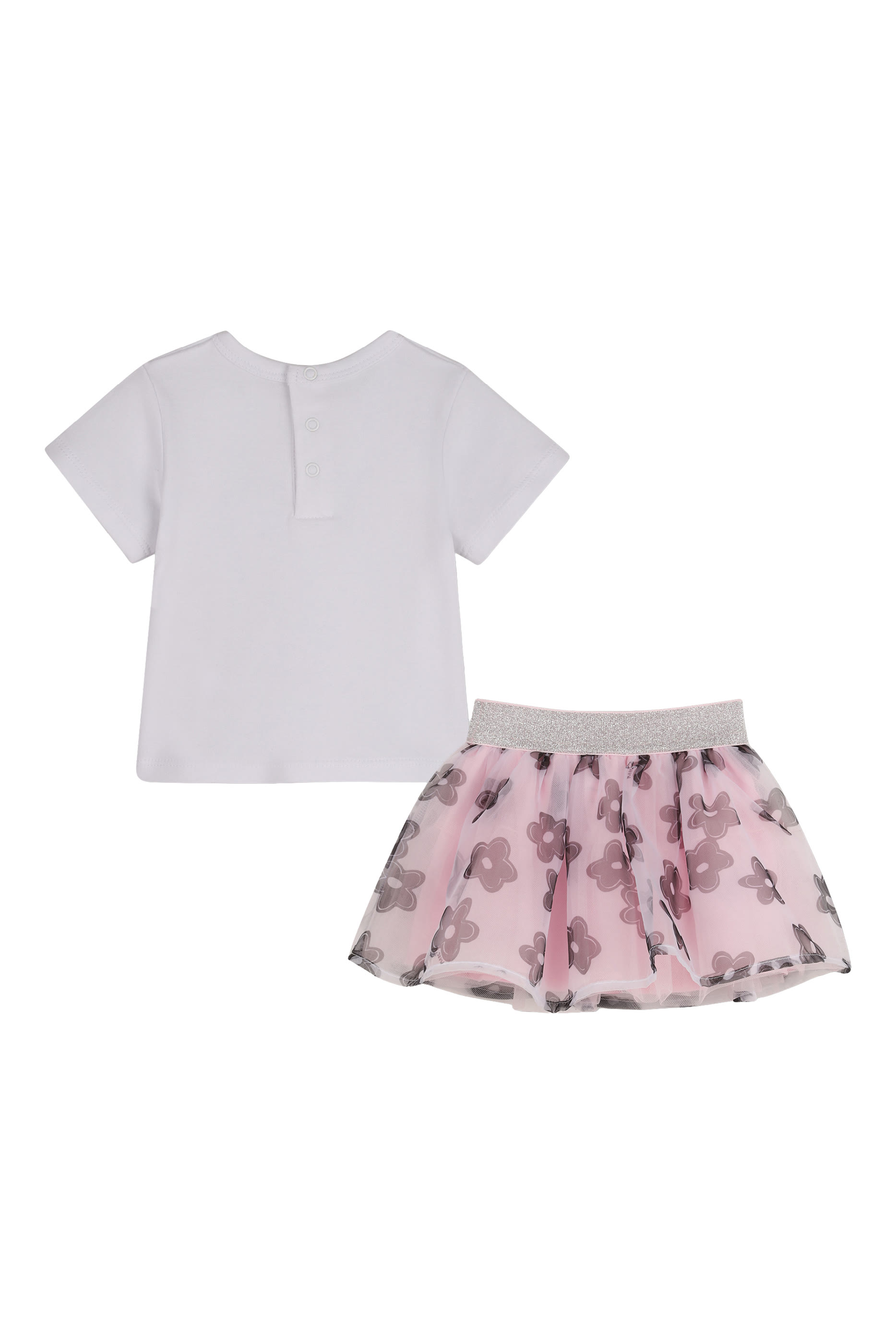 Kids  Floral Print T-Shirt and Skirt Set 