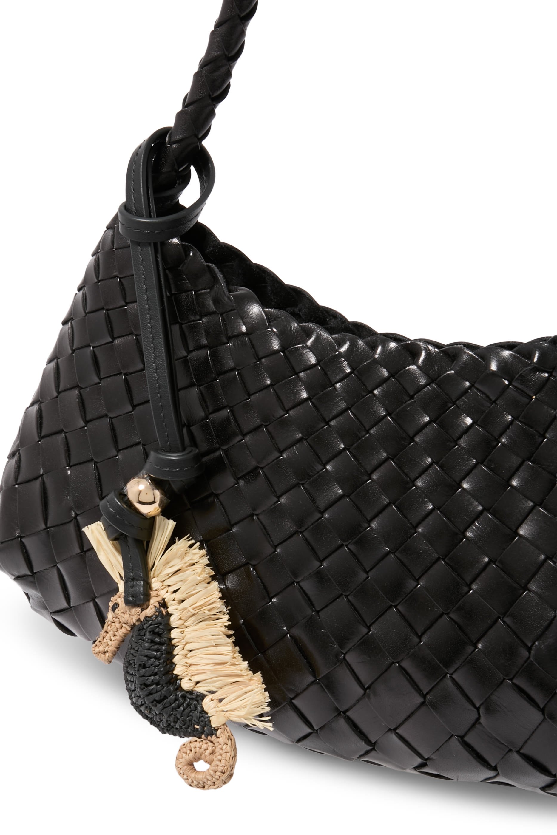 Seahorse Raffia Bag Charm