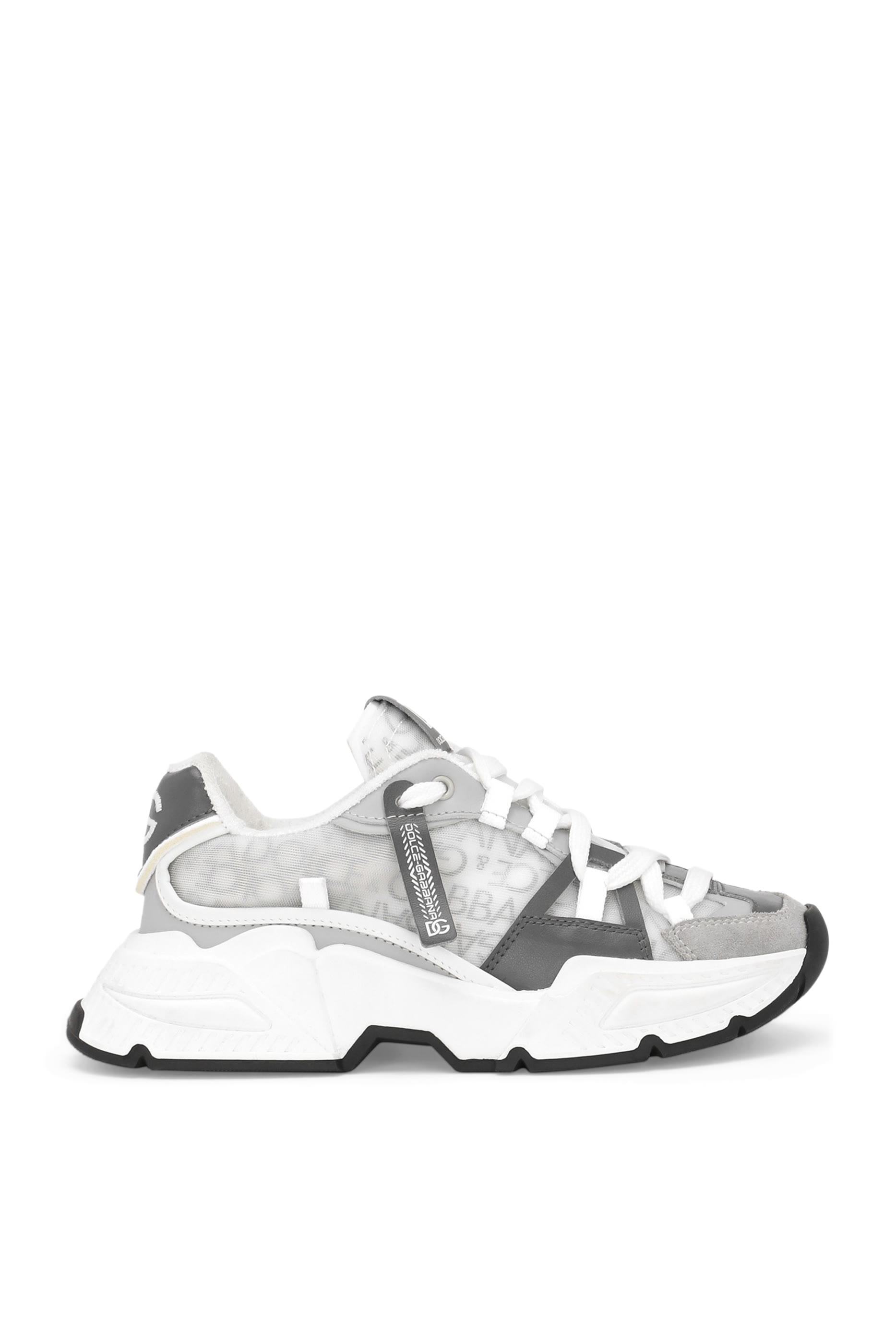 Kids Mesh Airmaster Sneakers with DG Logo Print