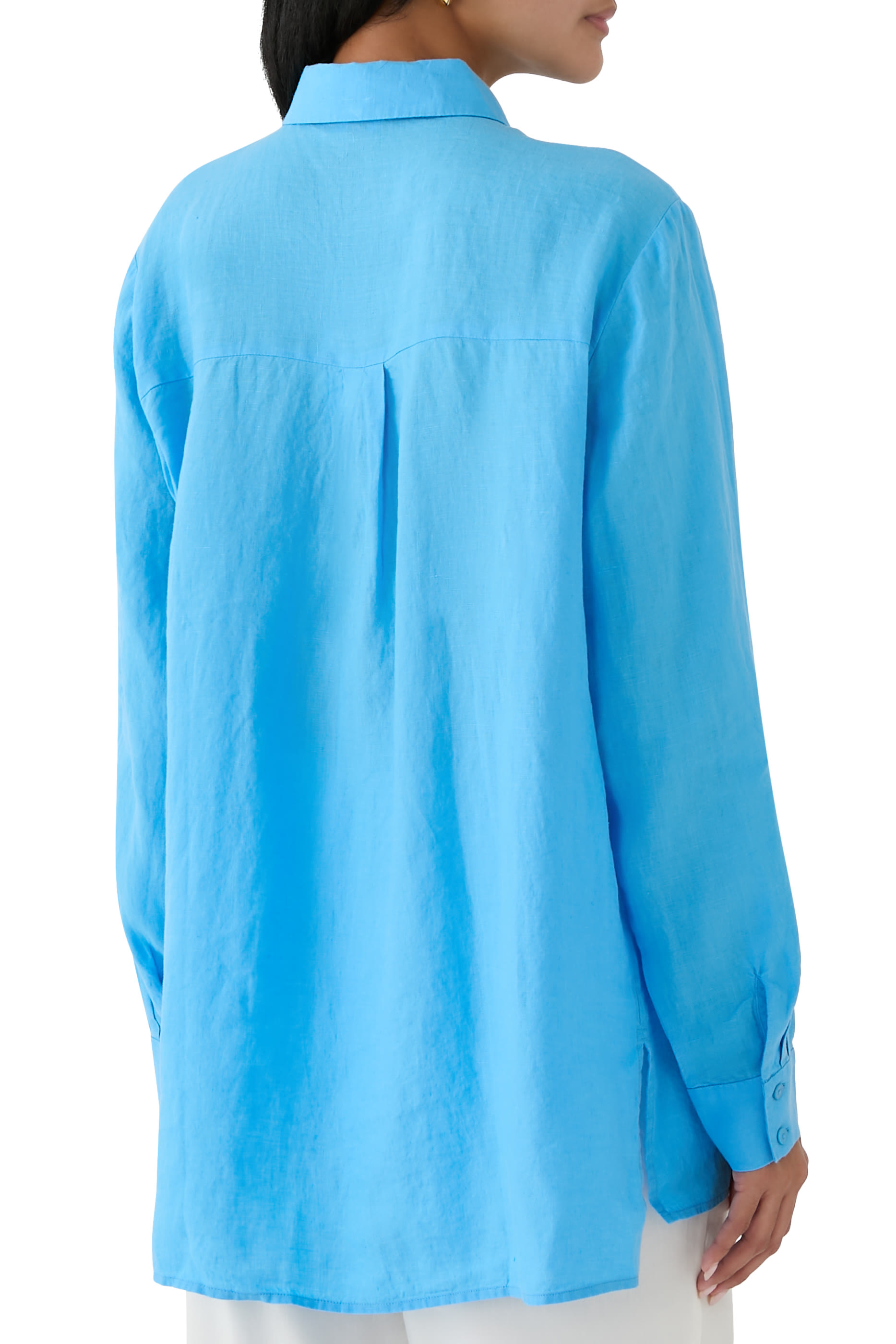 Organic Handkerchief Linen Classic Collar Shirt