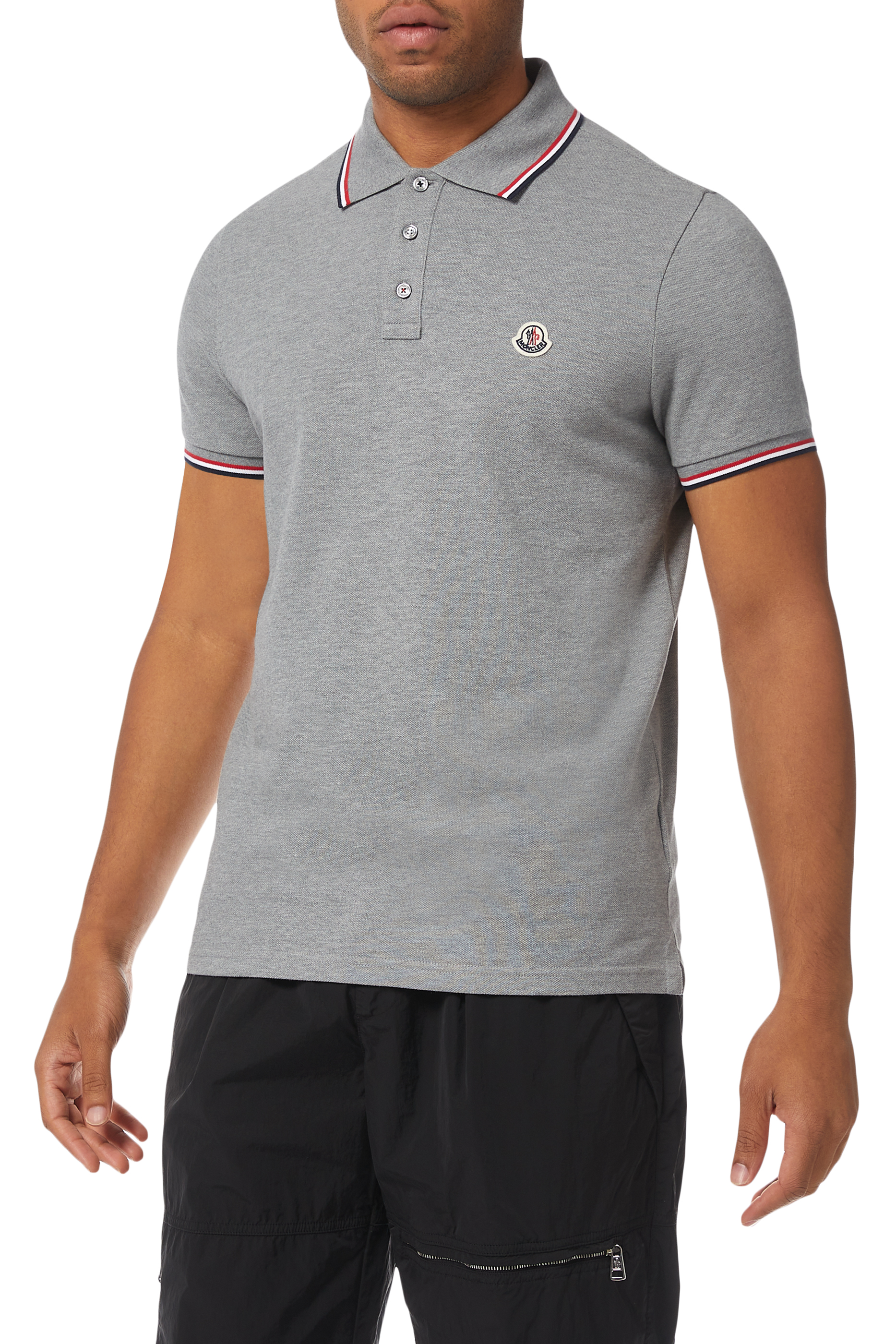 Buy Moncler Maglia Cotton Pique Polo Shirt for Mens | Bloomingdale's Kuwait