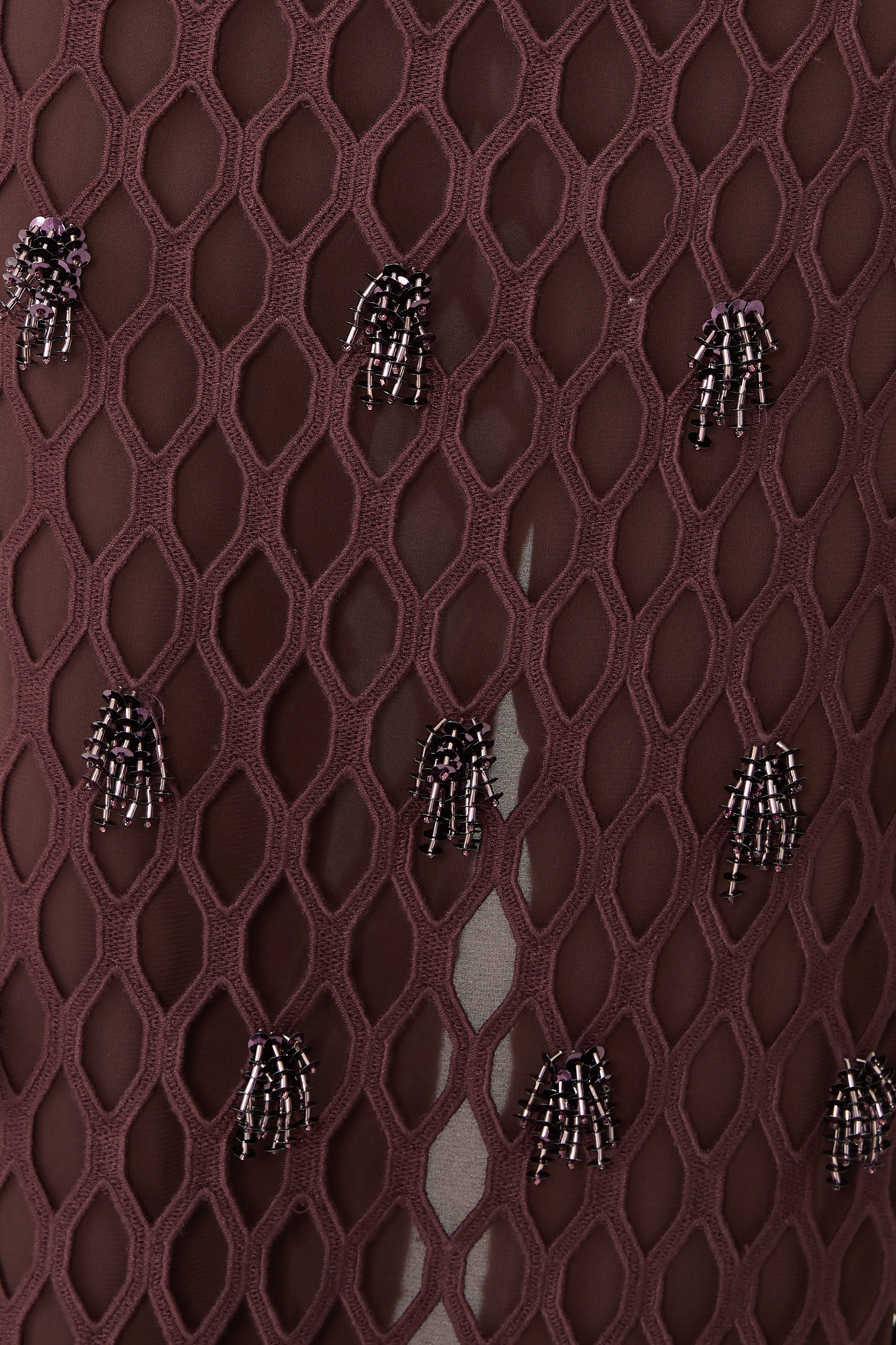  Iridessa Embellished Lattice Bustier Gown 