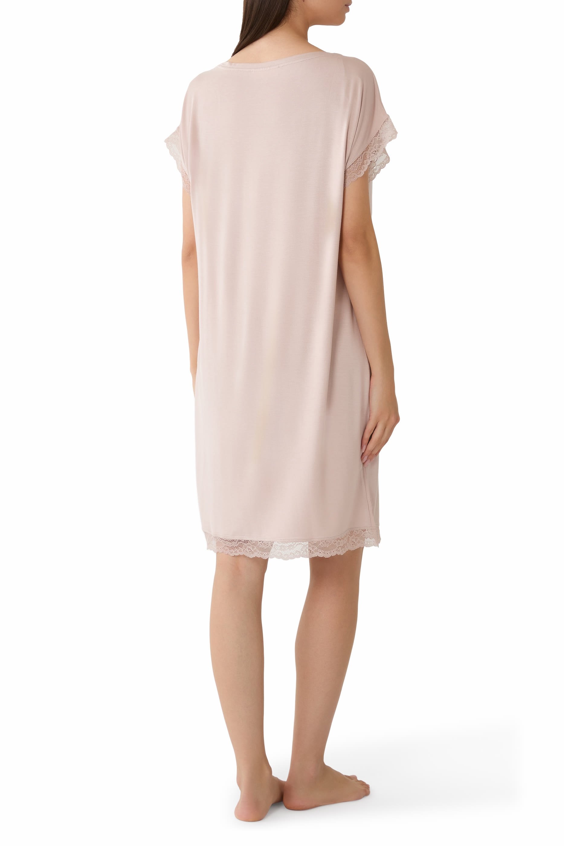 Jersey Lace Hem Nightdress