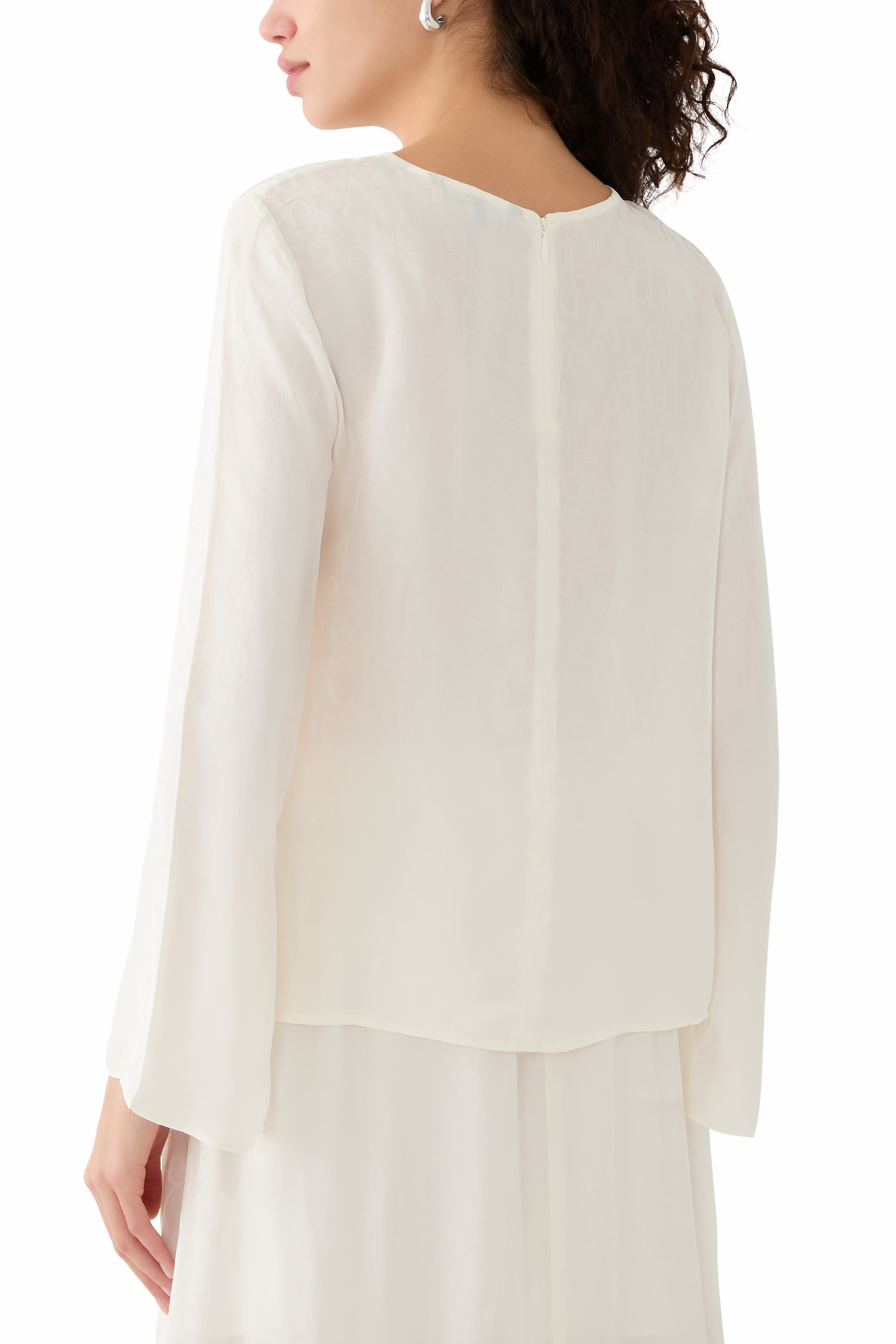 All-Over Logo Long Sleeves Top