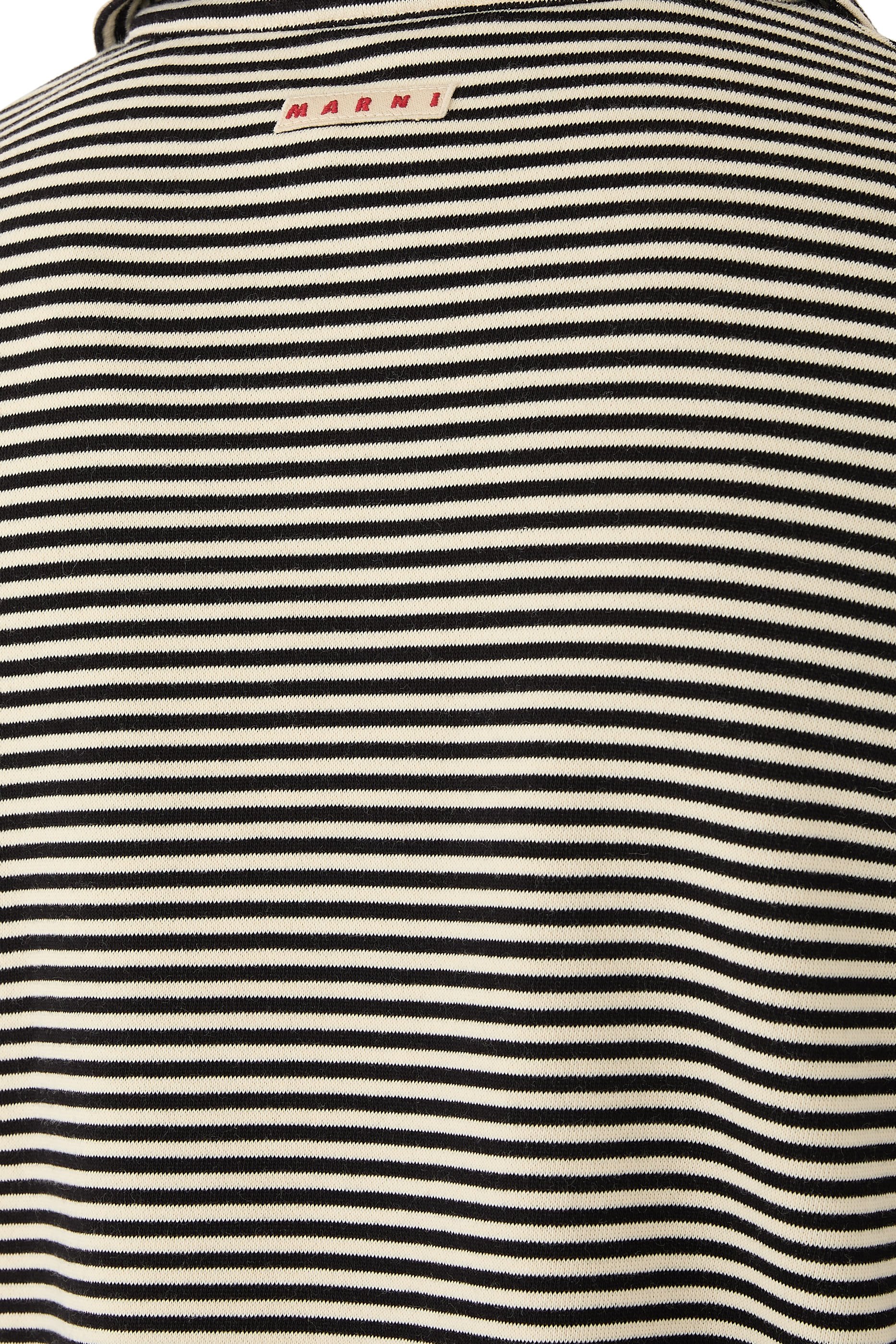 Sailor Stripe Cotton Polo Sweatshirt