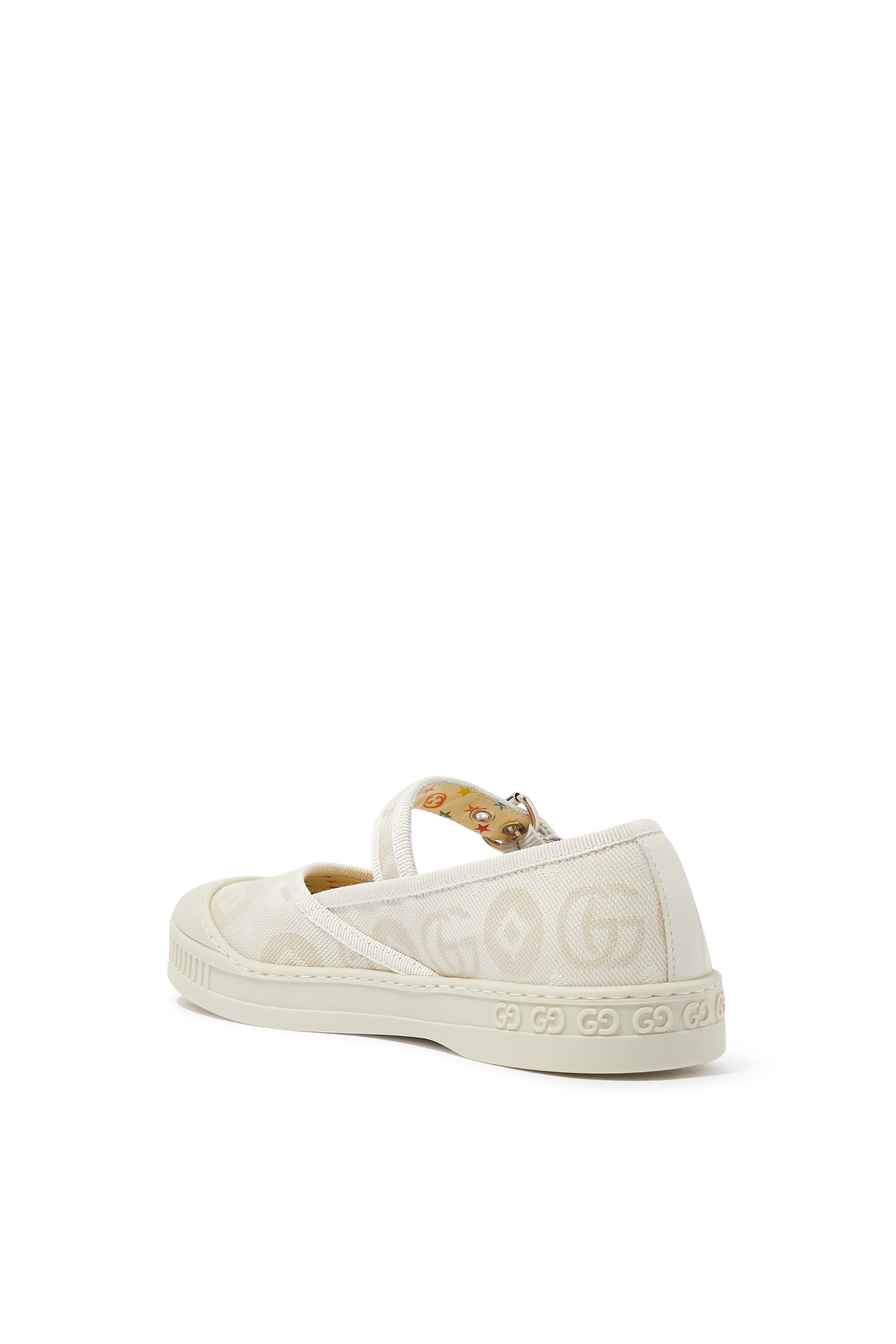 Kids Double G Cotton Ballet Flats