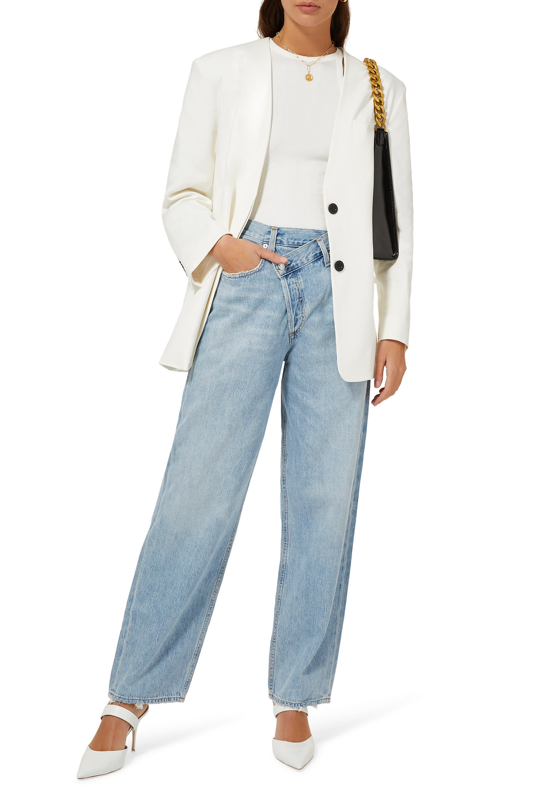 Criss Cross Upsized Jeans