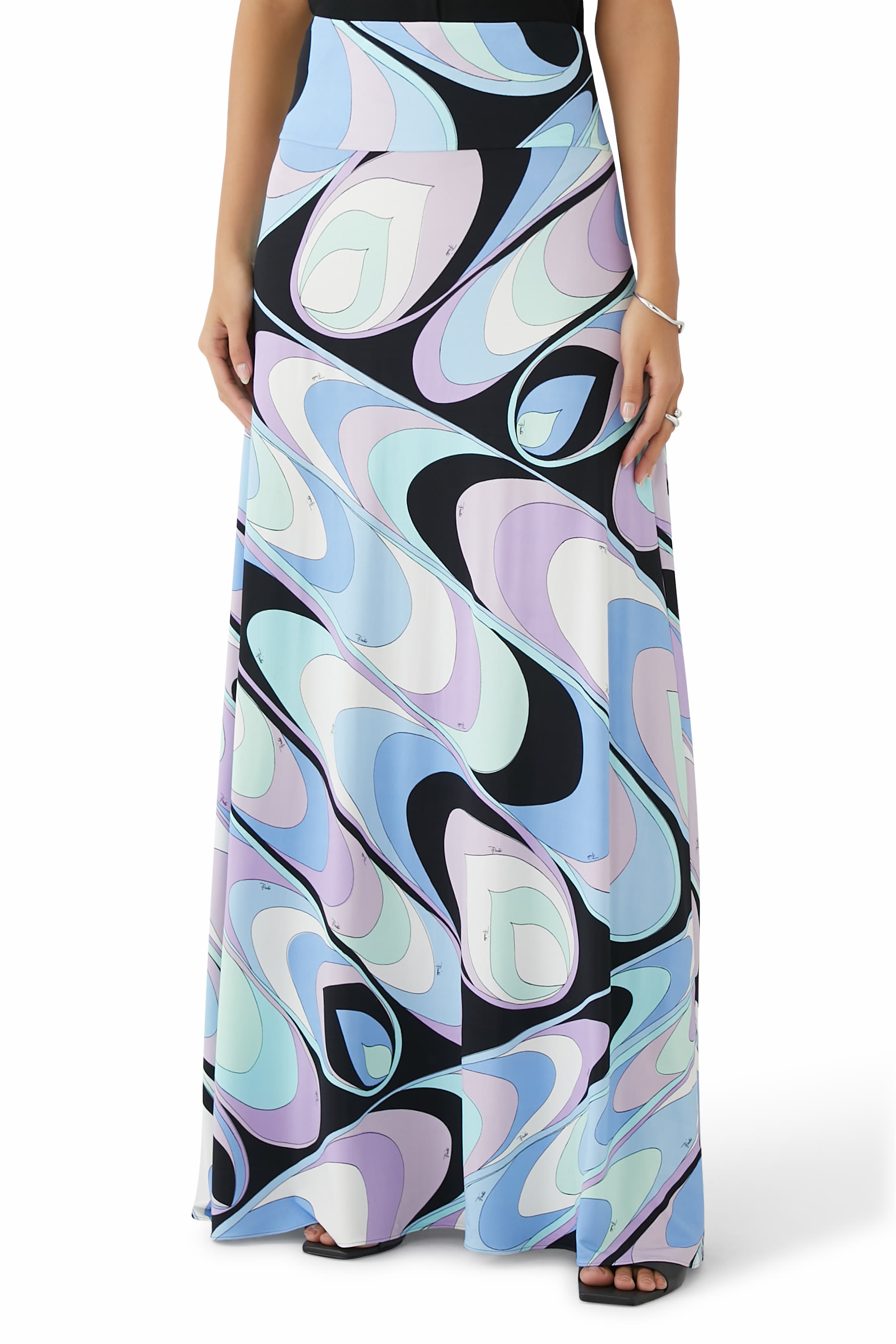Onde-Print Skirt