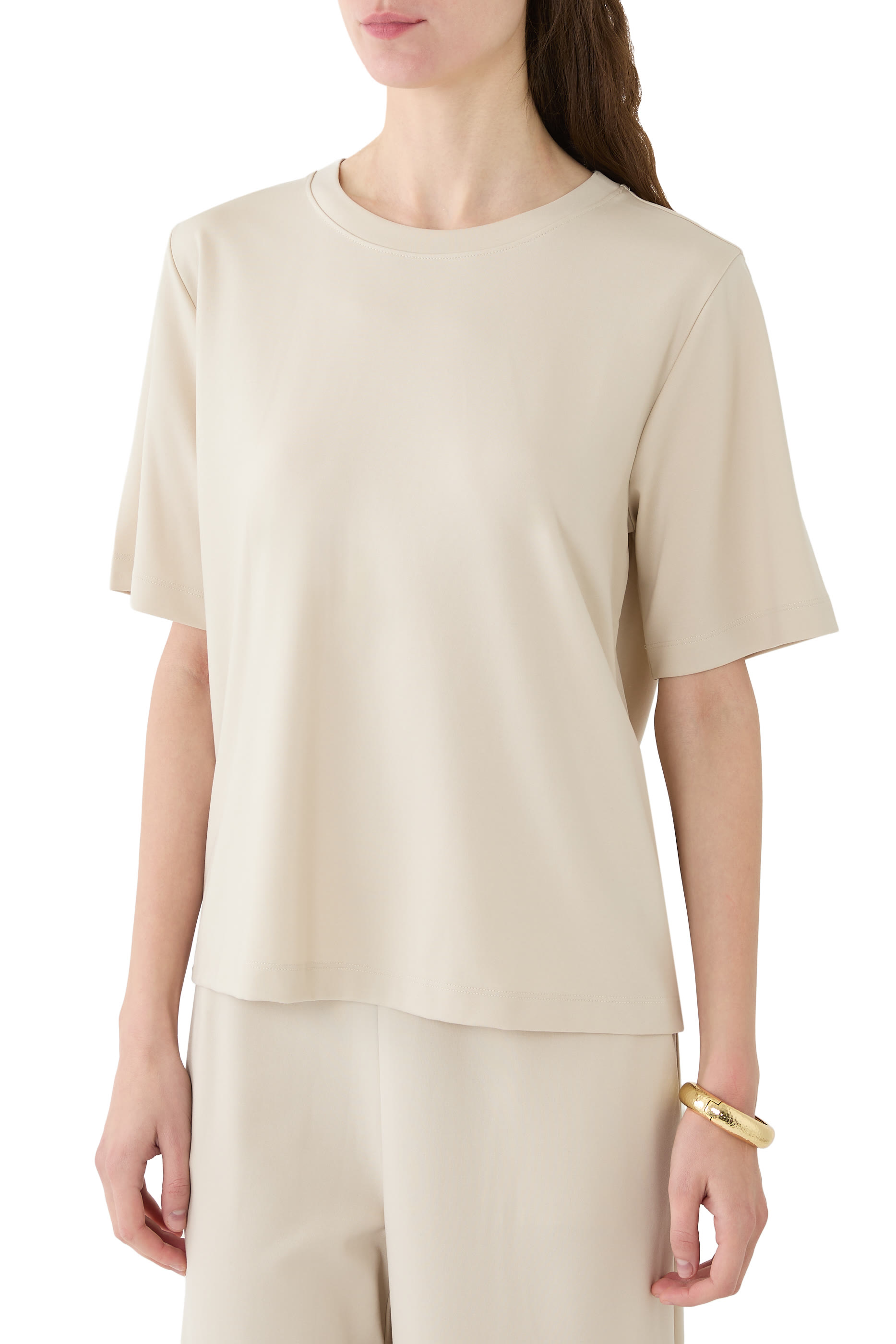 Lightweight Ponte Crew Neck T-Shirt 