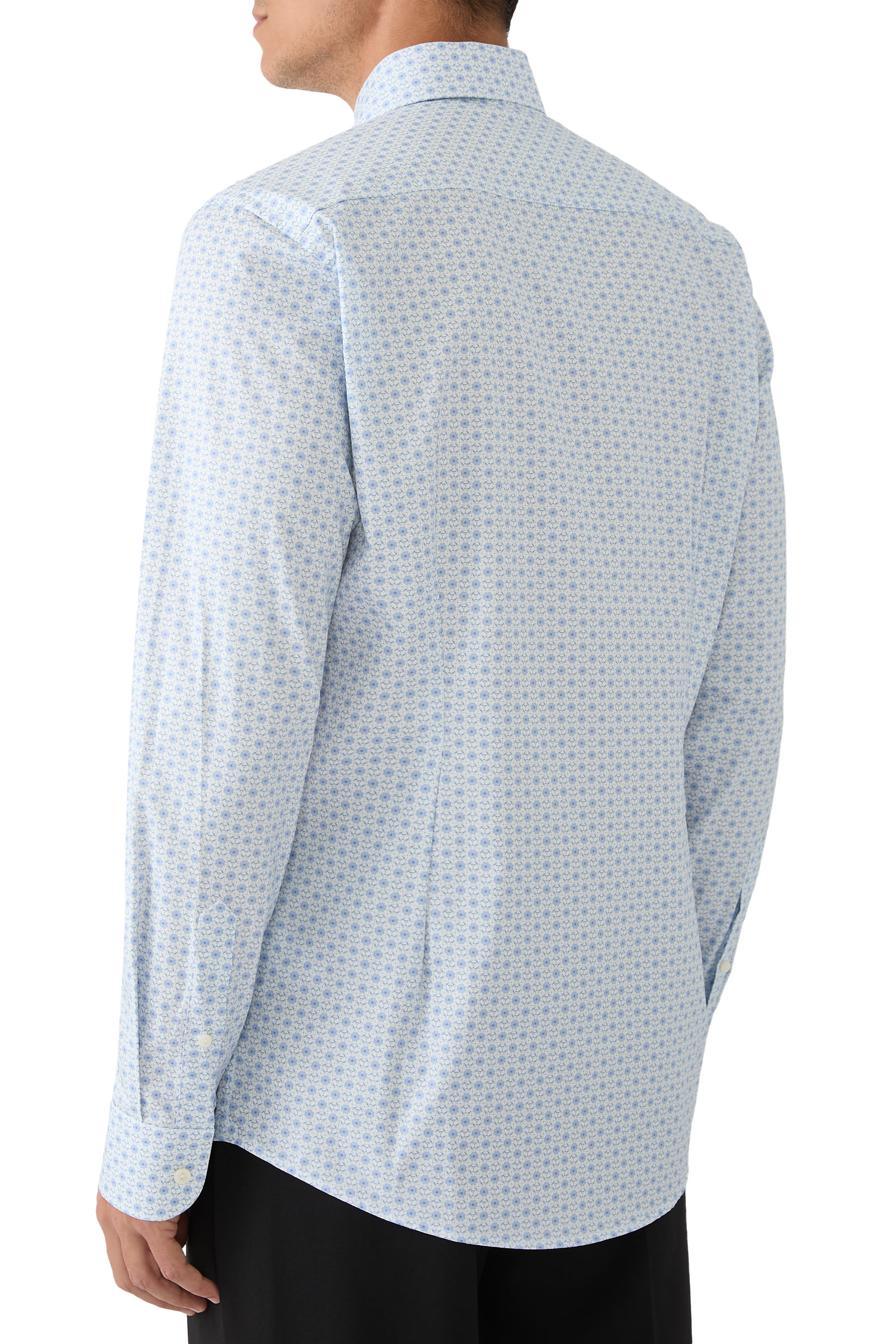 Geometric Signature Twill Shirt