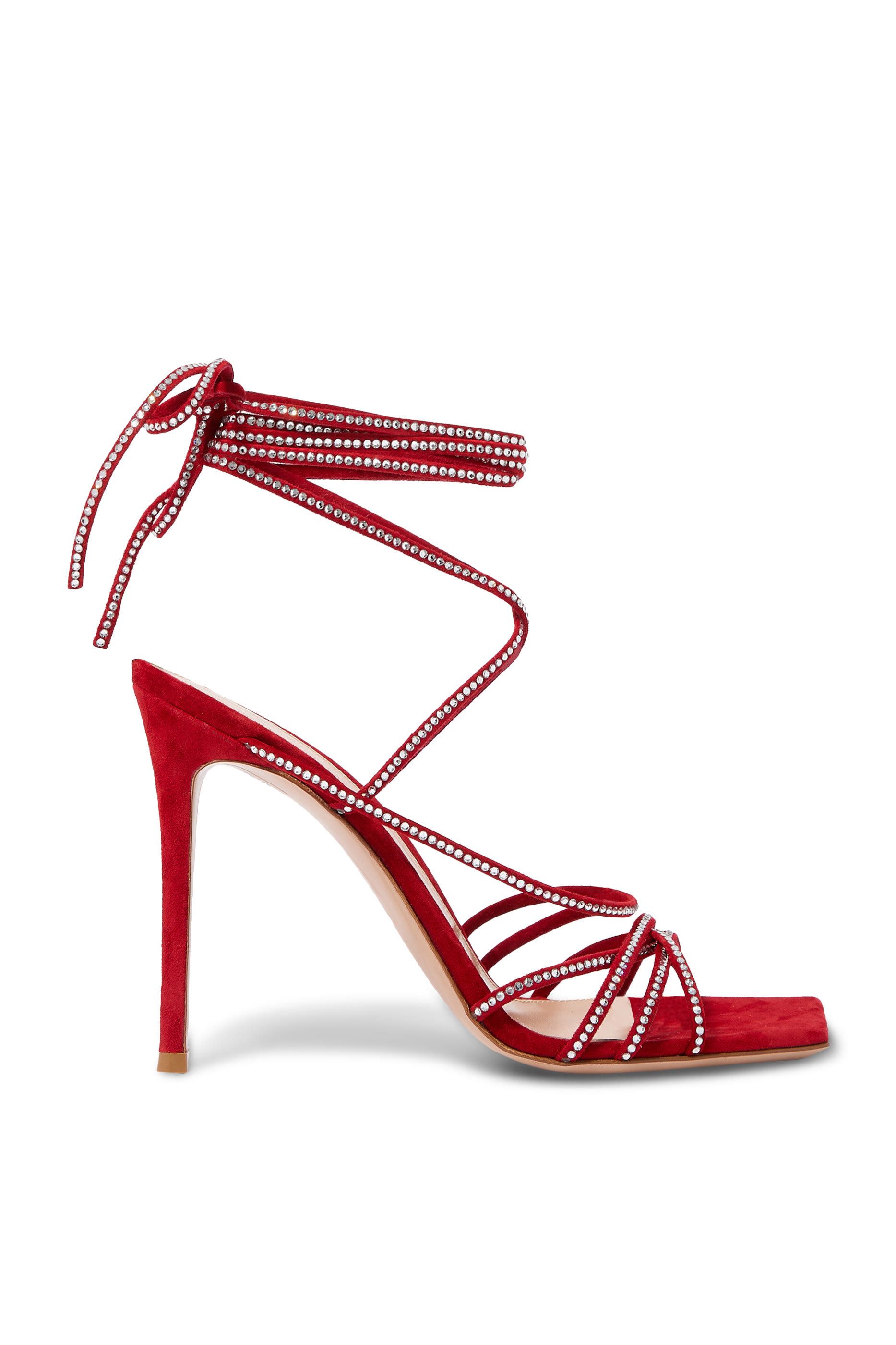 Crystal Embellished 70 Suede Sandals