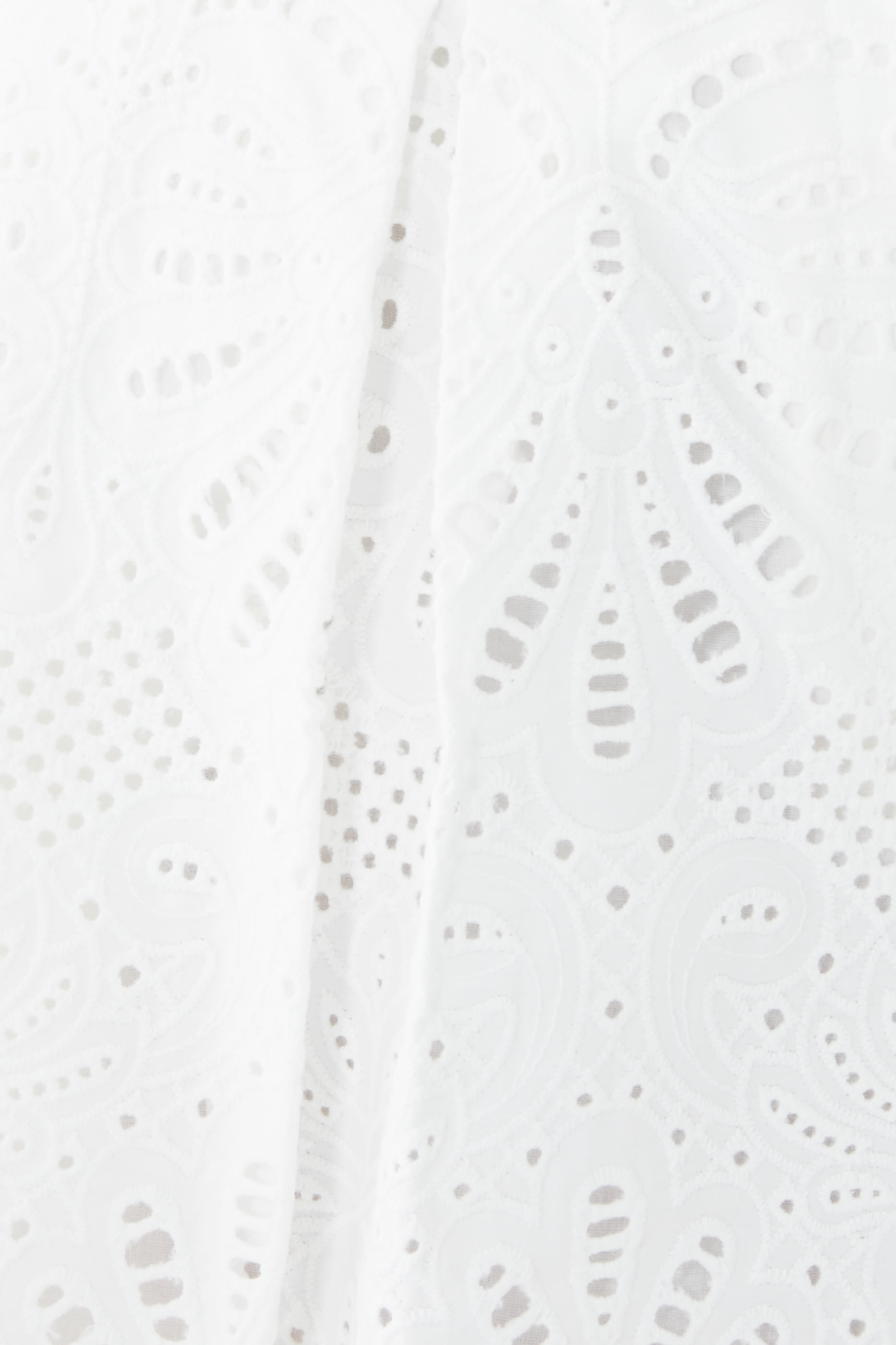 High-rise Embroidered Cotton Shorts