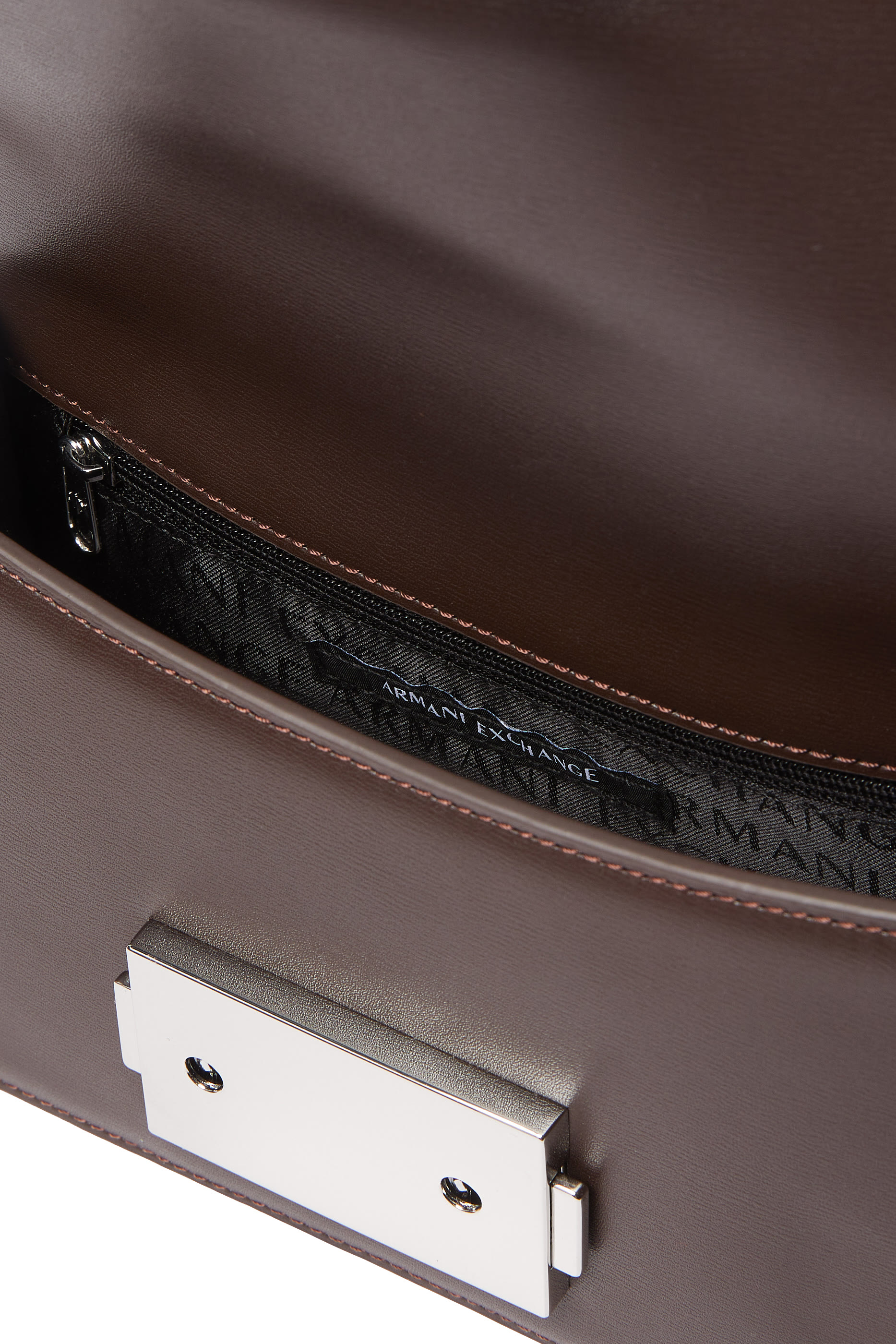 Metal Logo Shoulder Bag