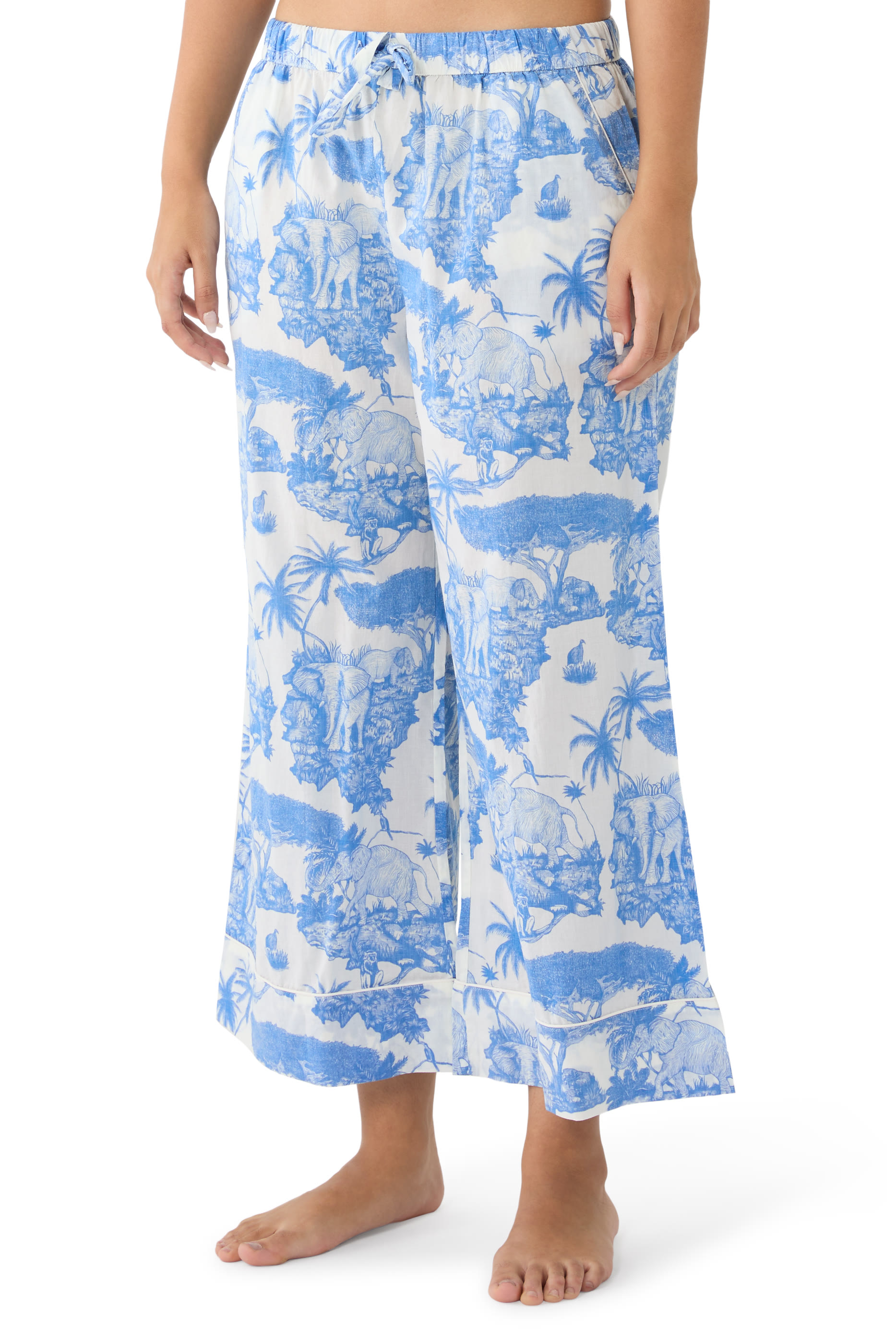 Jaguar Boxy Shirt and Wide-Leg Trousers Set