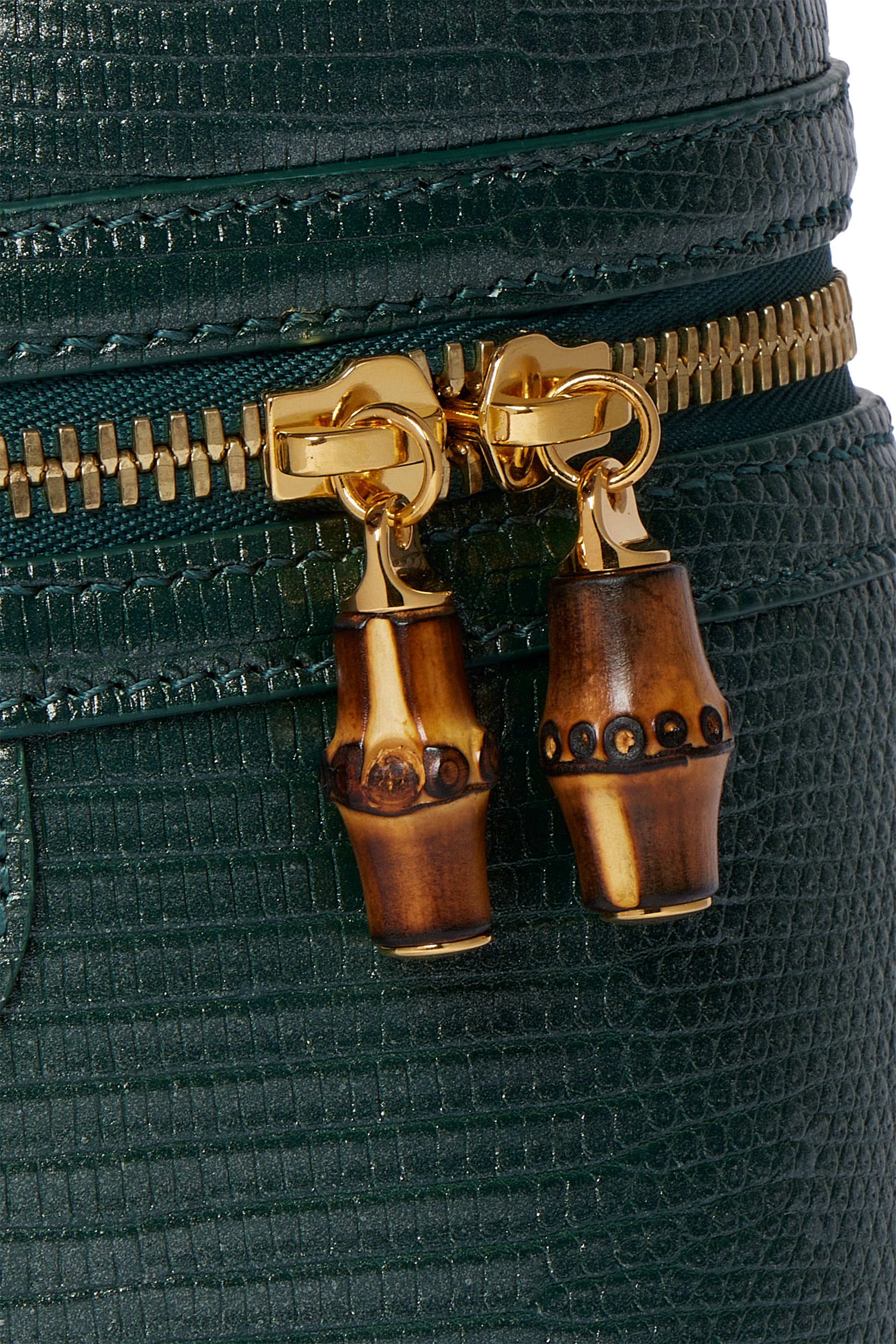 Mini Vanity Bag With Bamboo Handle