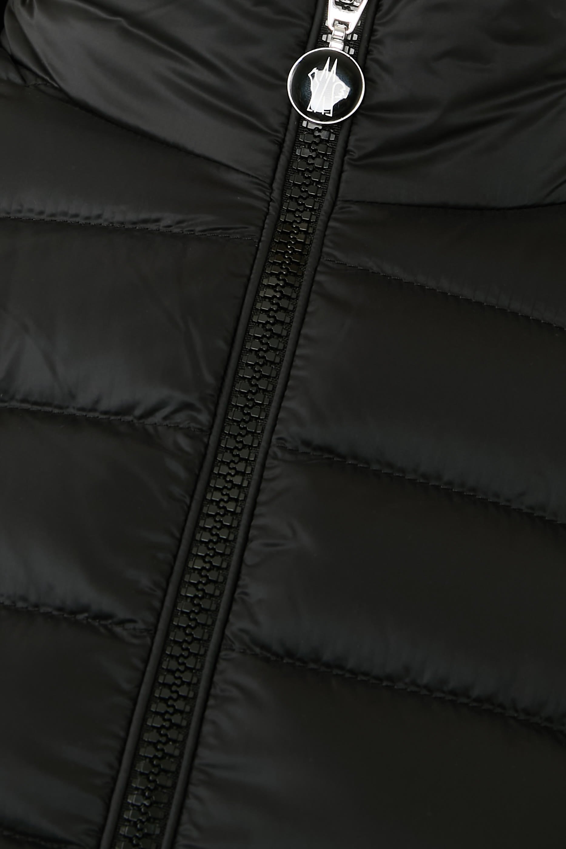 Padded Wool Zip-Up Cardigan