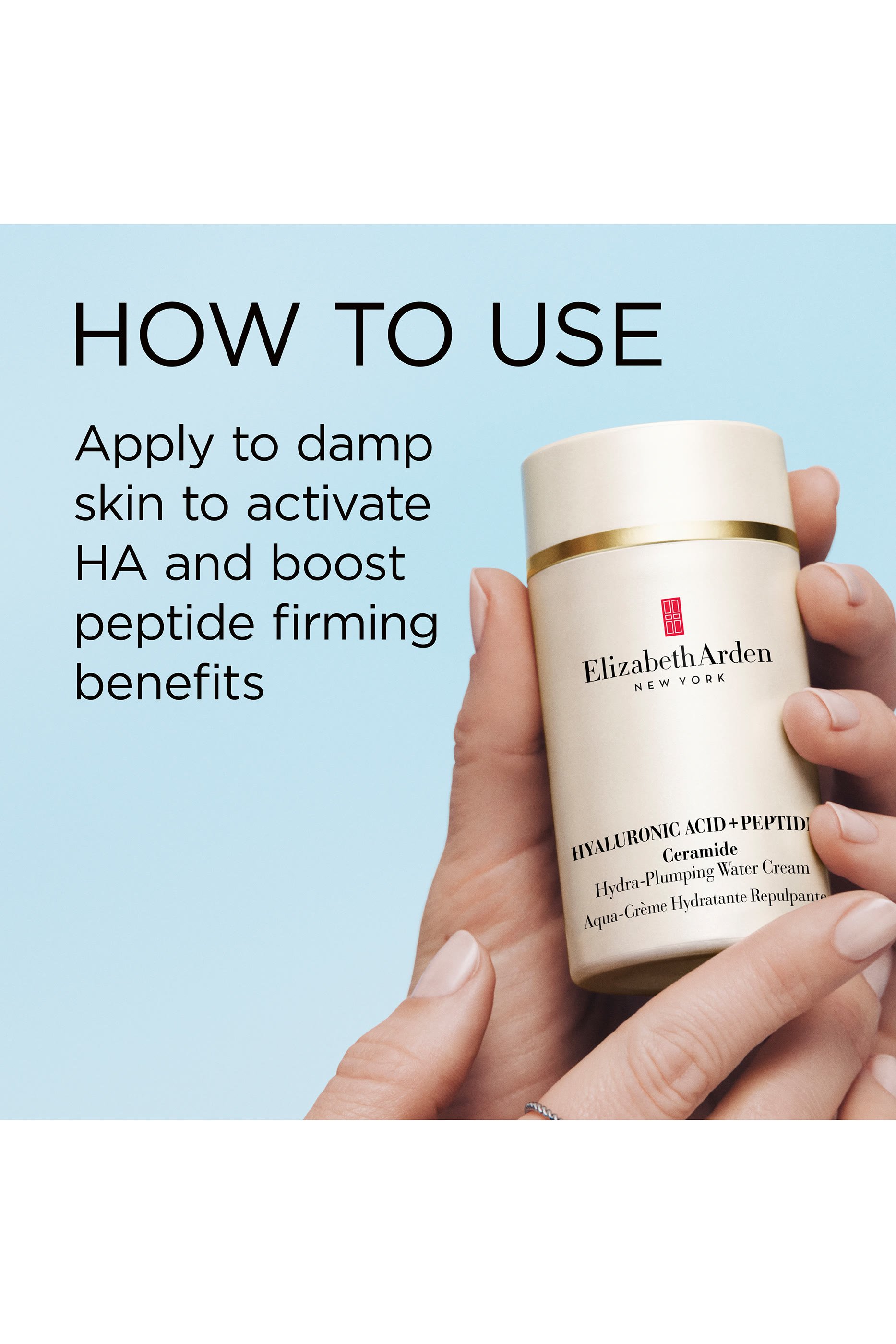 Hyaluronic Acid + Peptides Ceramide Hydra-Plumping Water Cream