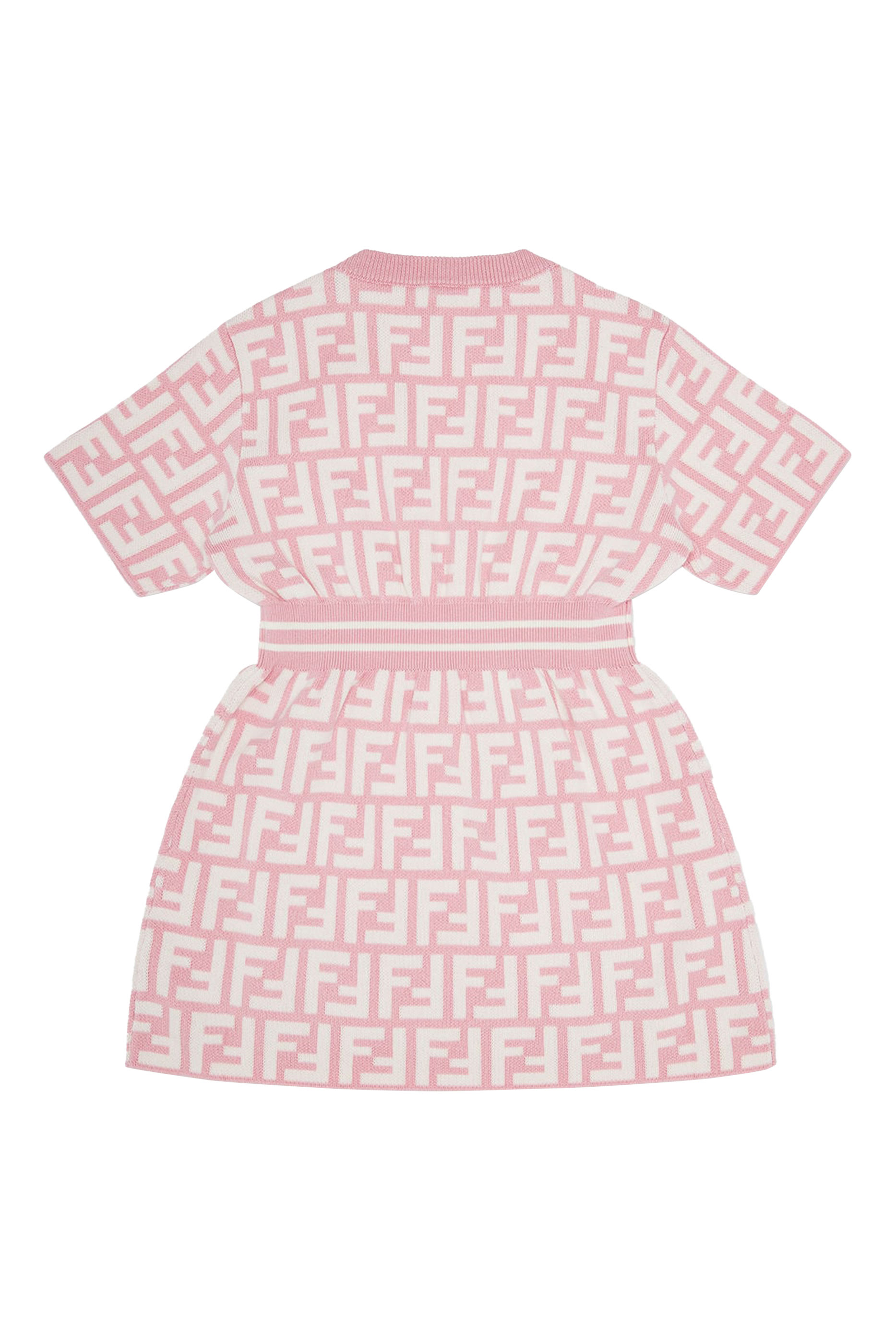 Kids FF Monogram Print Dress