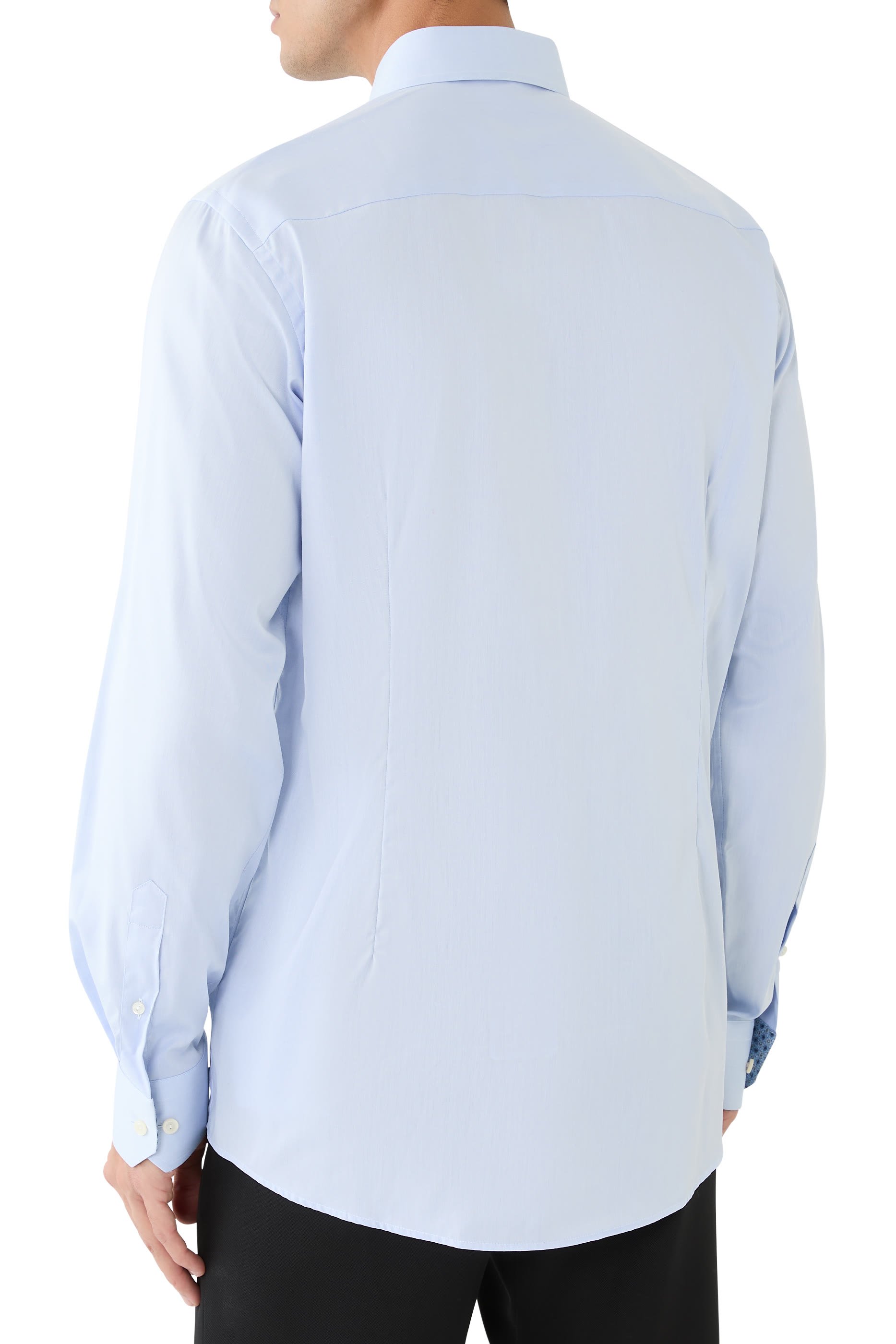 Medallion Contrast Signature Twill Shirt
