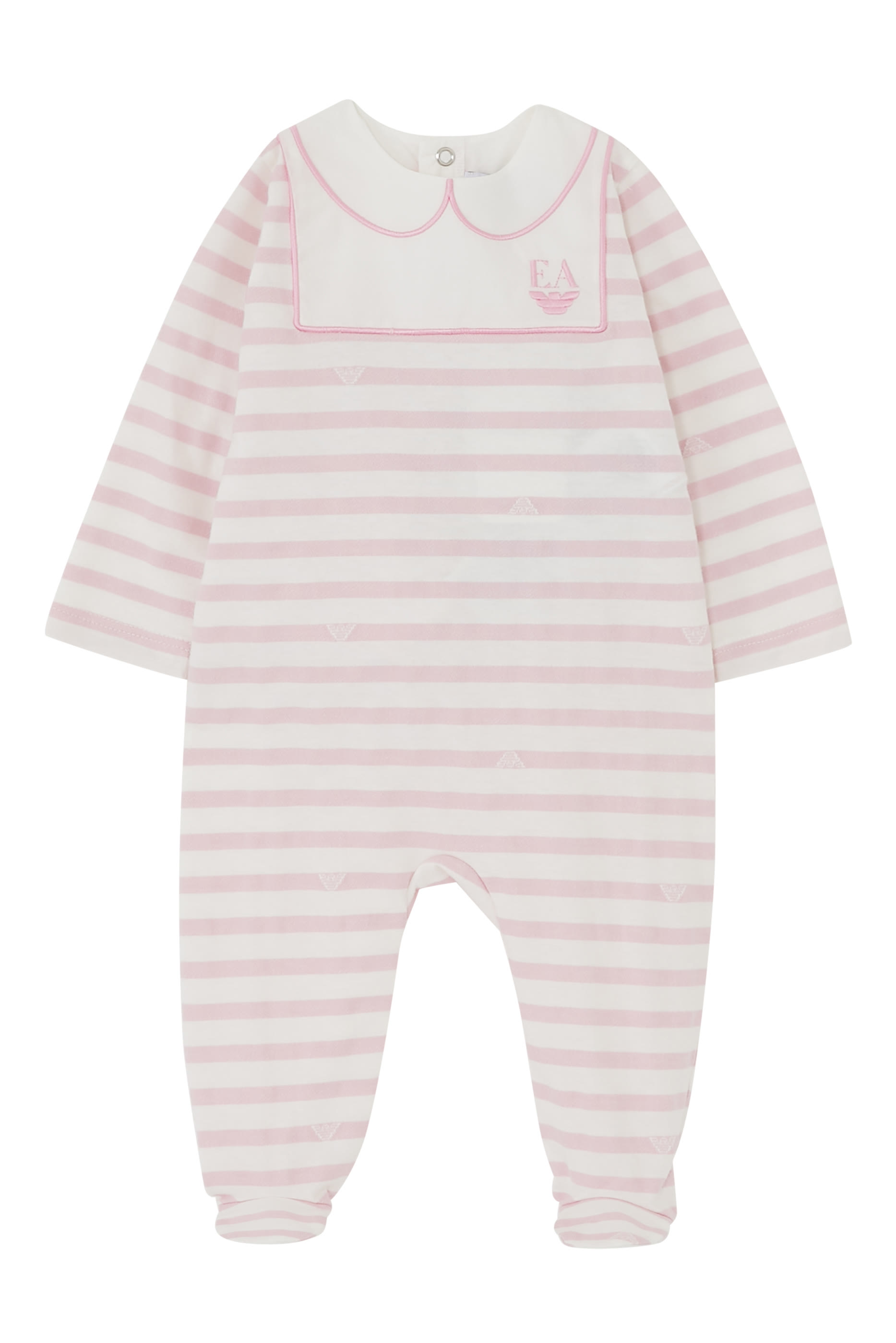 Kids Striped Logo Jumpsuit