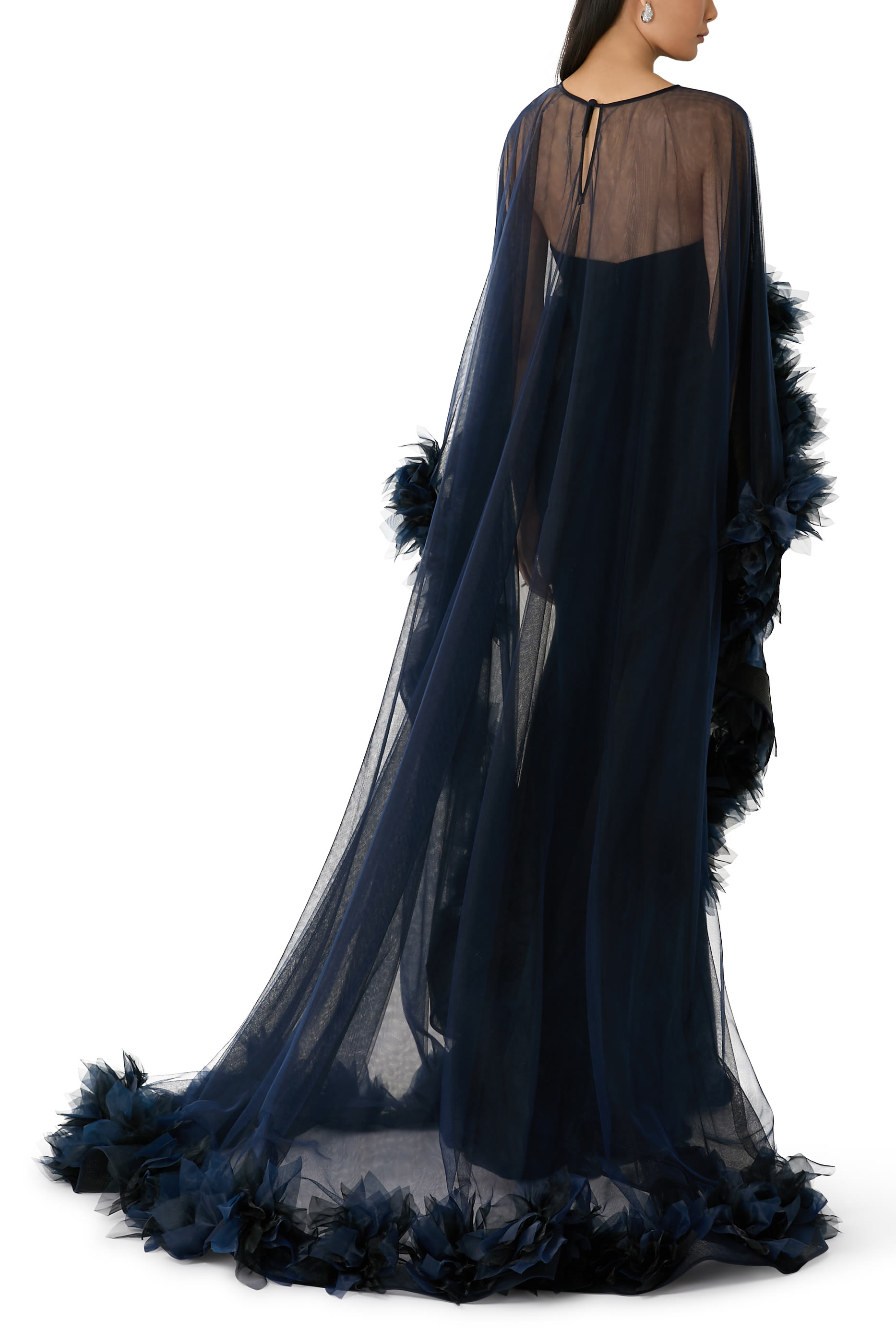 Cape Sleeve Gown