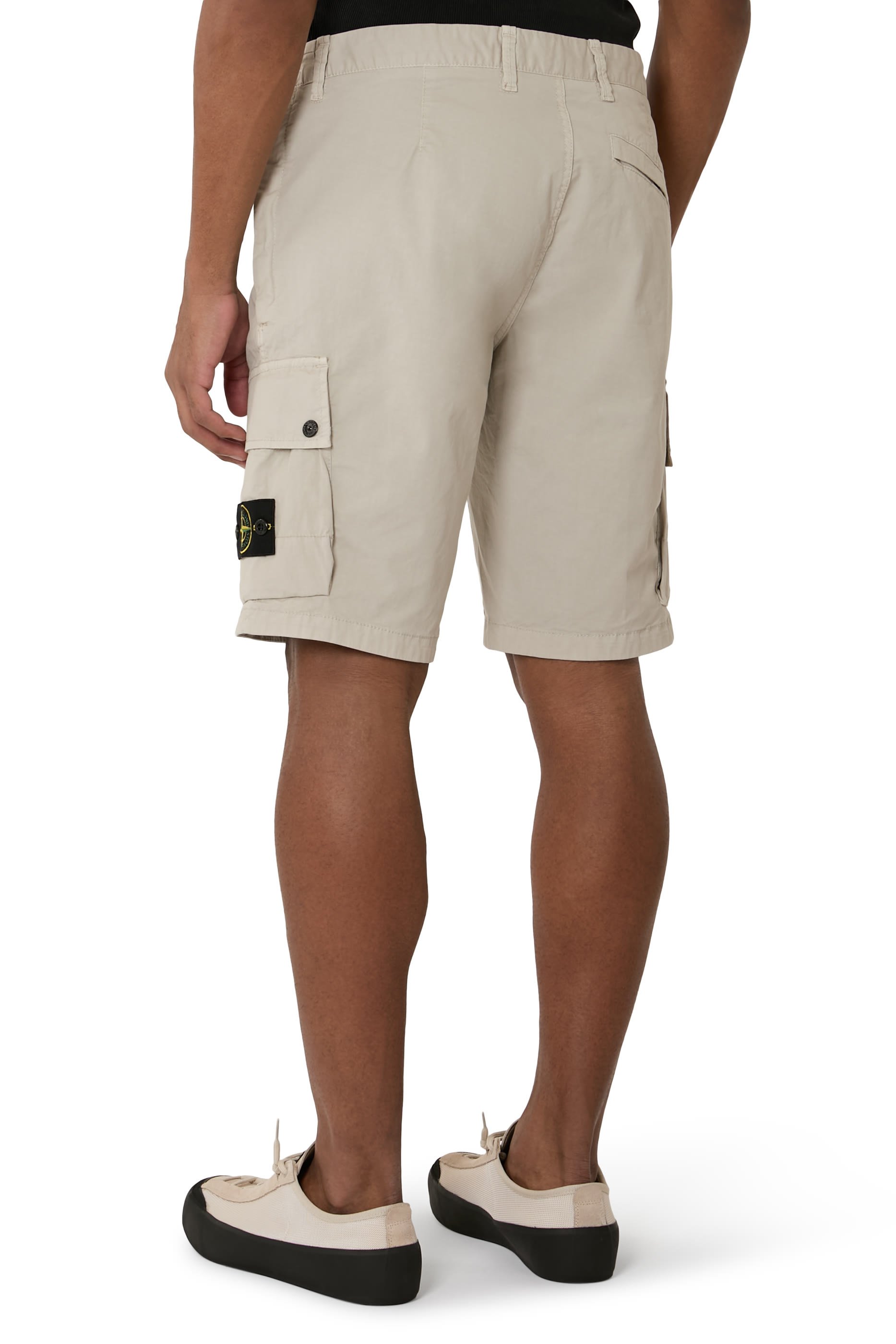 Cargo Bermuda Shorts with Zip Pockets