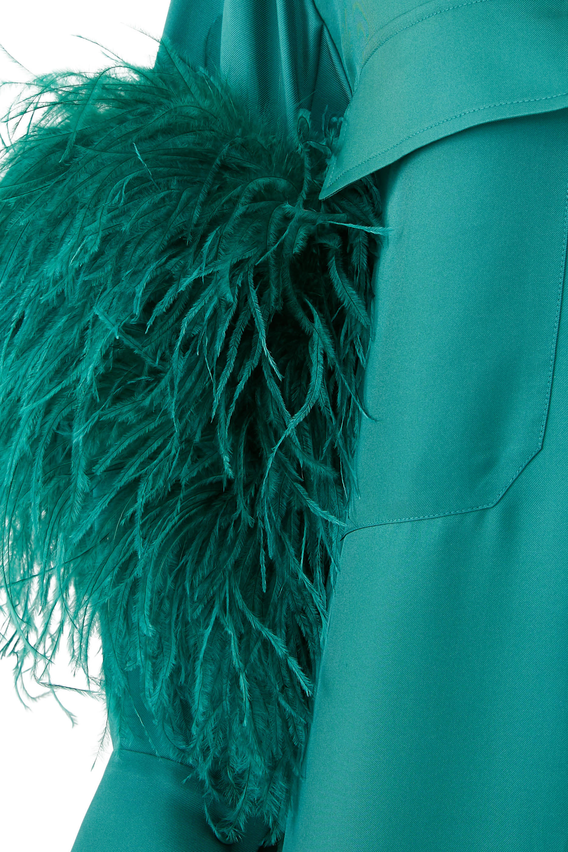 Button Down Feather Dress