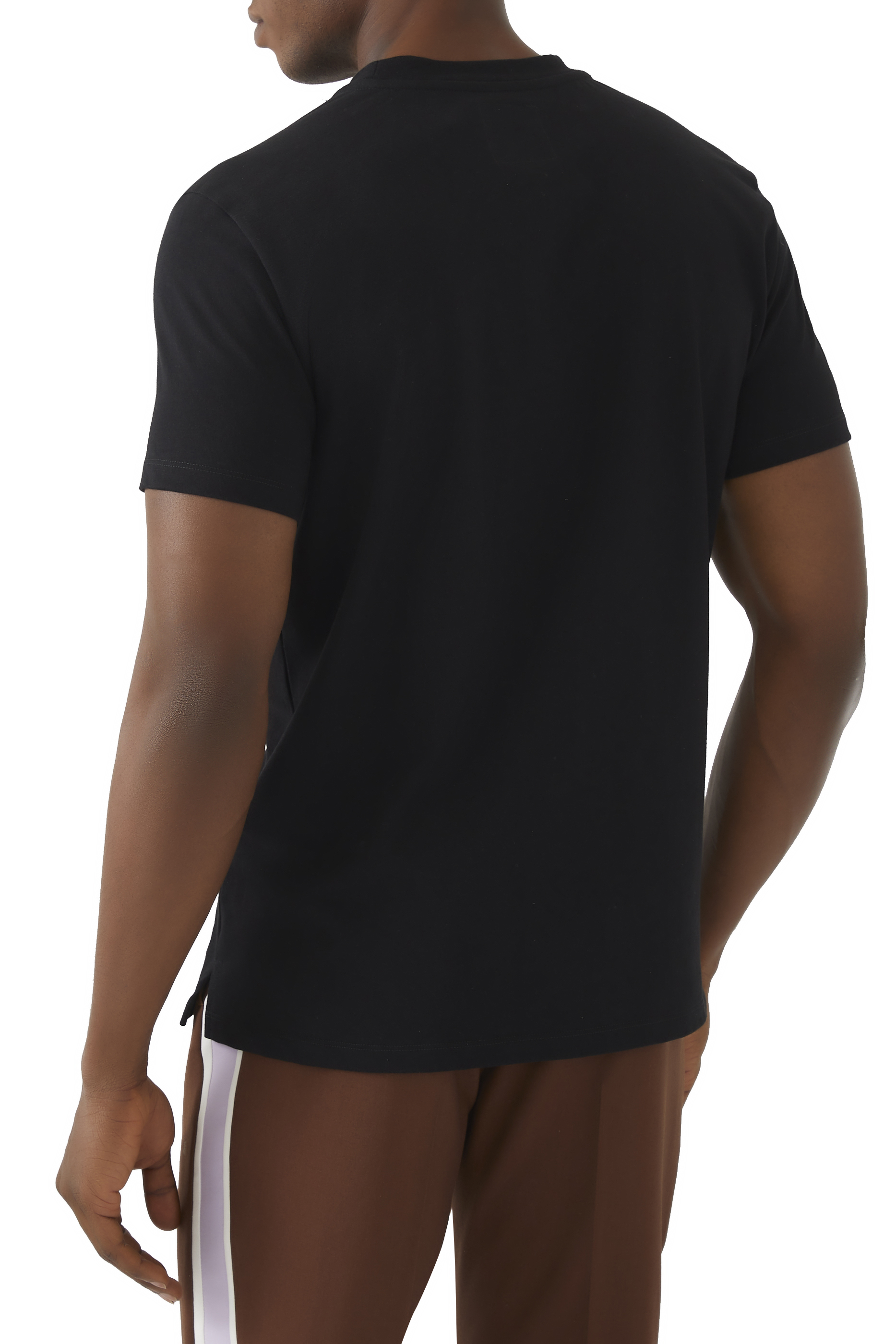 Valentino Garavani Black Untitled Print T-Shirt