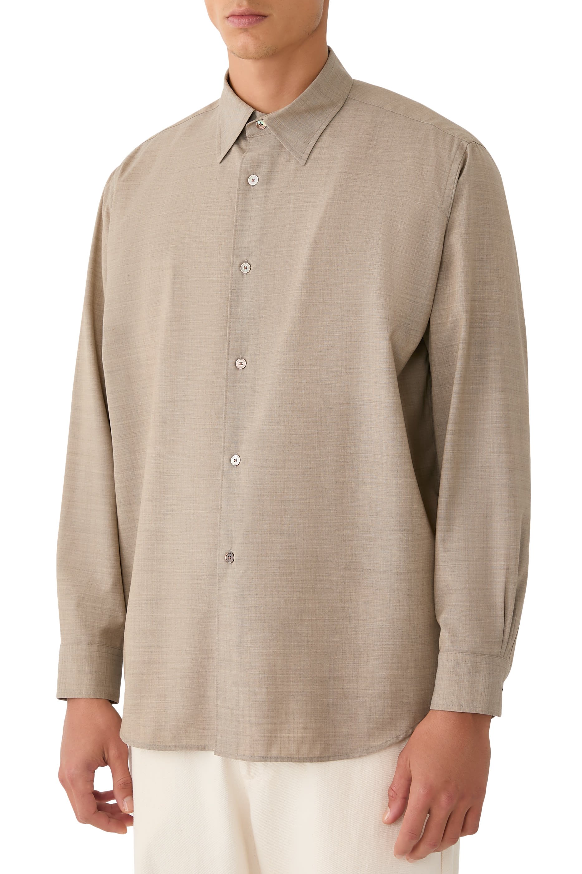 Super Fine Tropical Wool Shirt