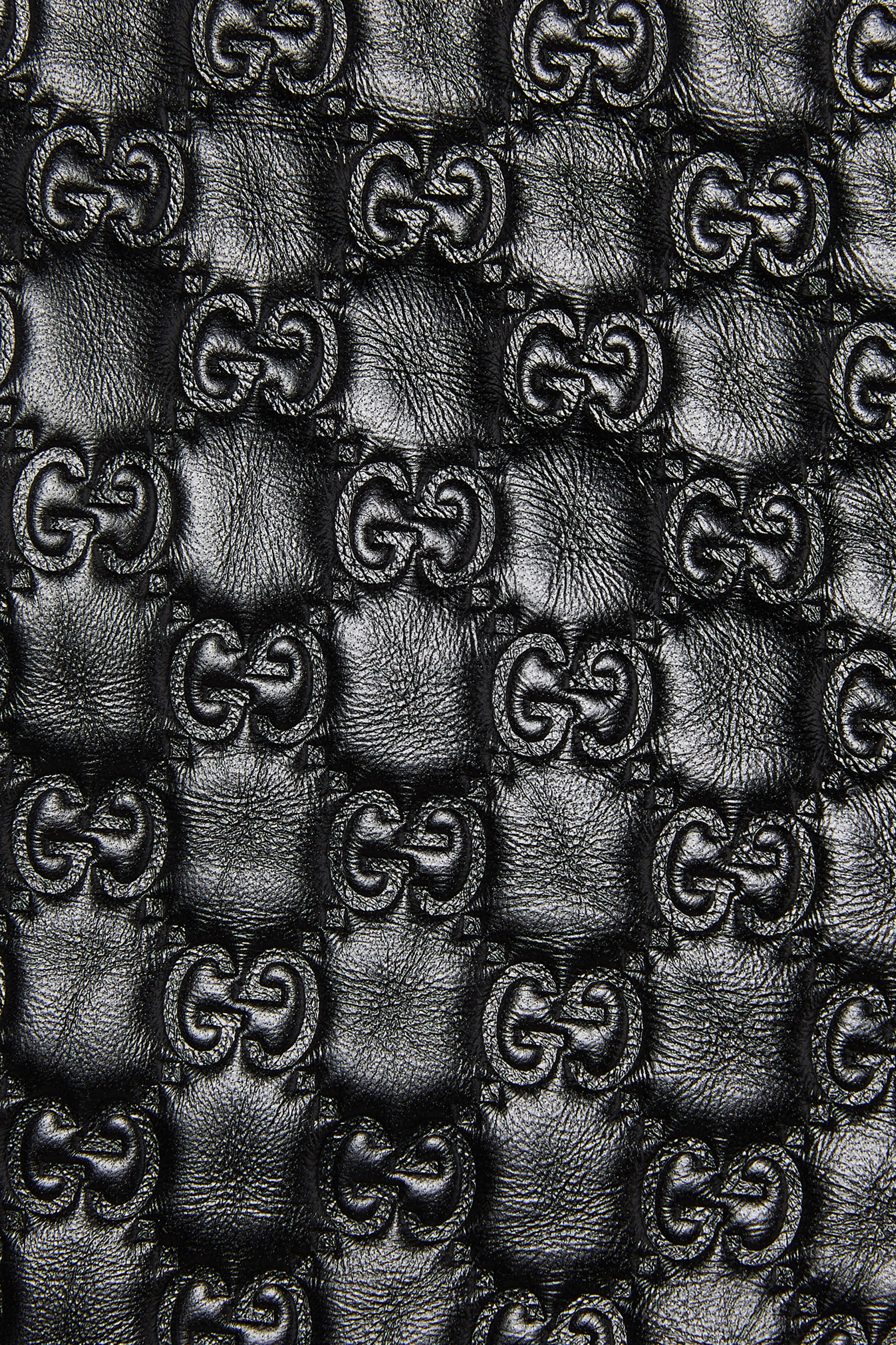  Embossed GG Leather Shorts