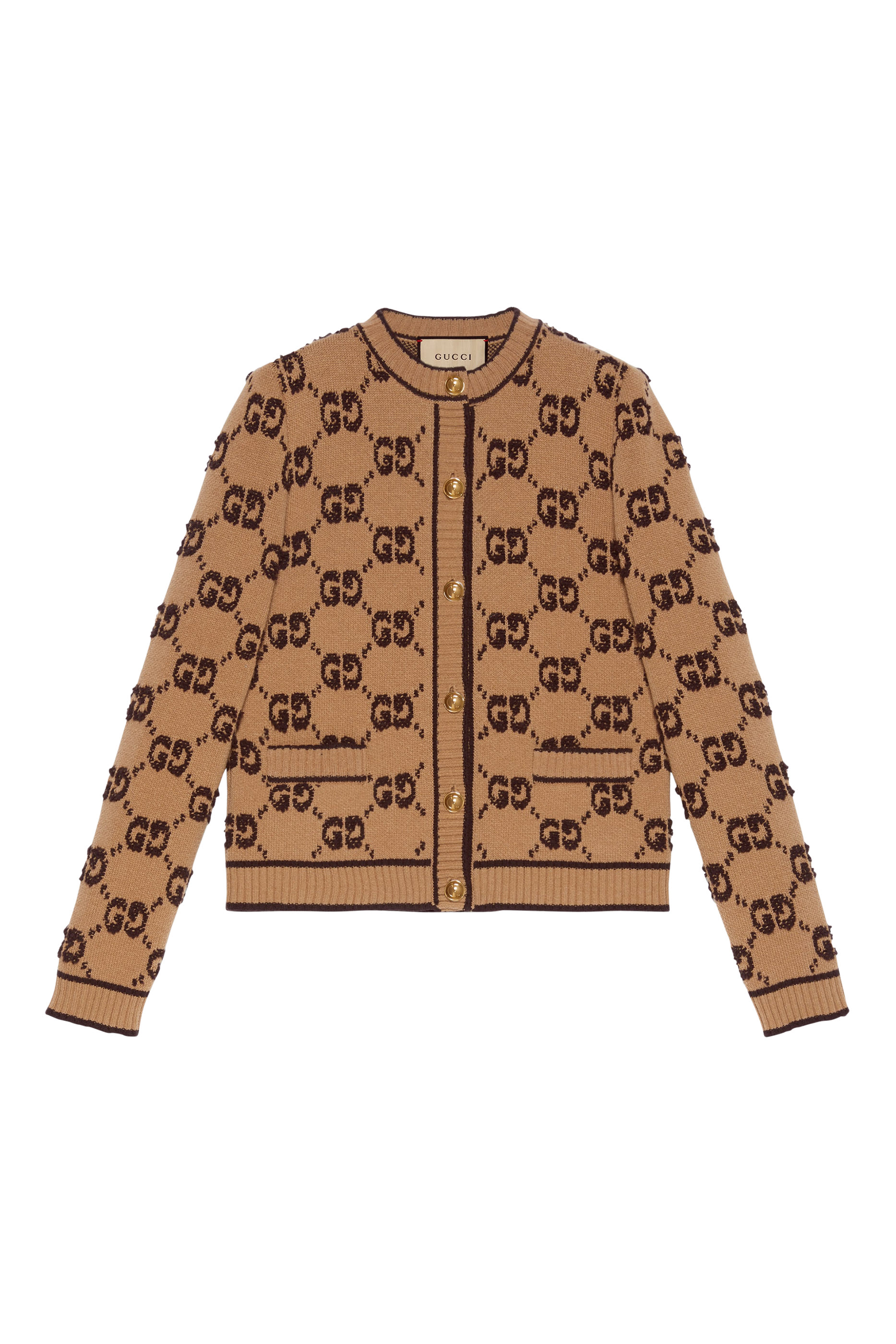 GG Wool Boucl&eacute; Jacquard Cardigan