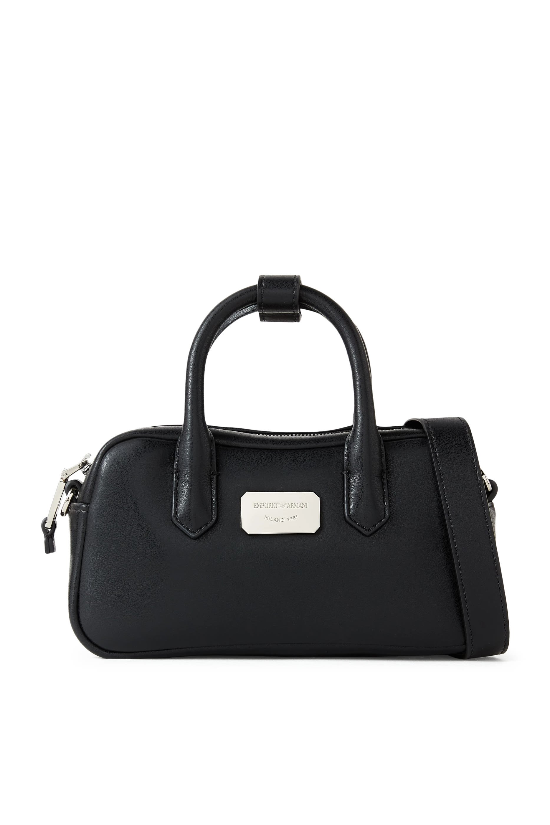 XS Logo Leather Tote Bag