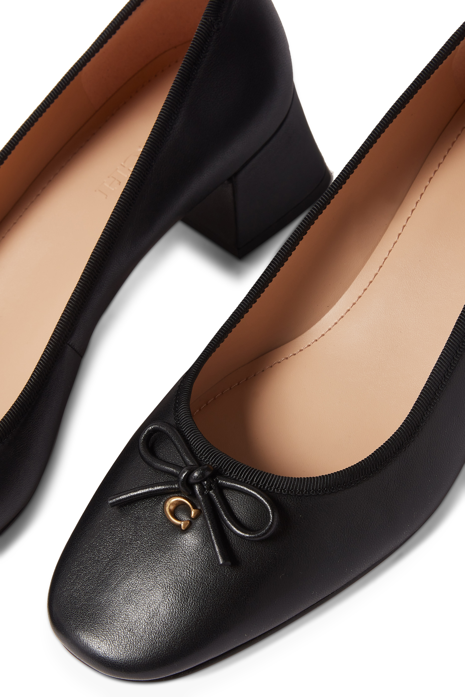 Ava Leather Ballet Pumps
