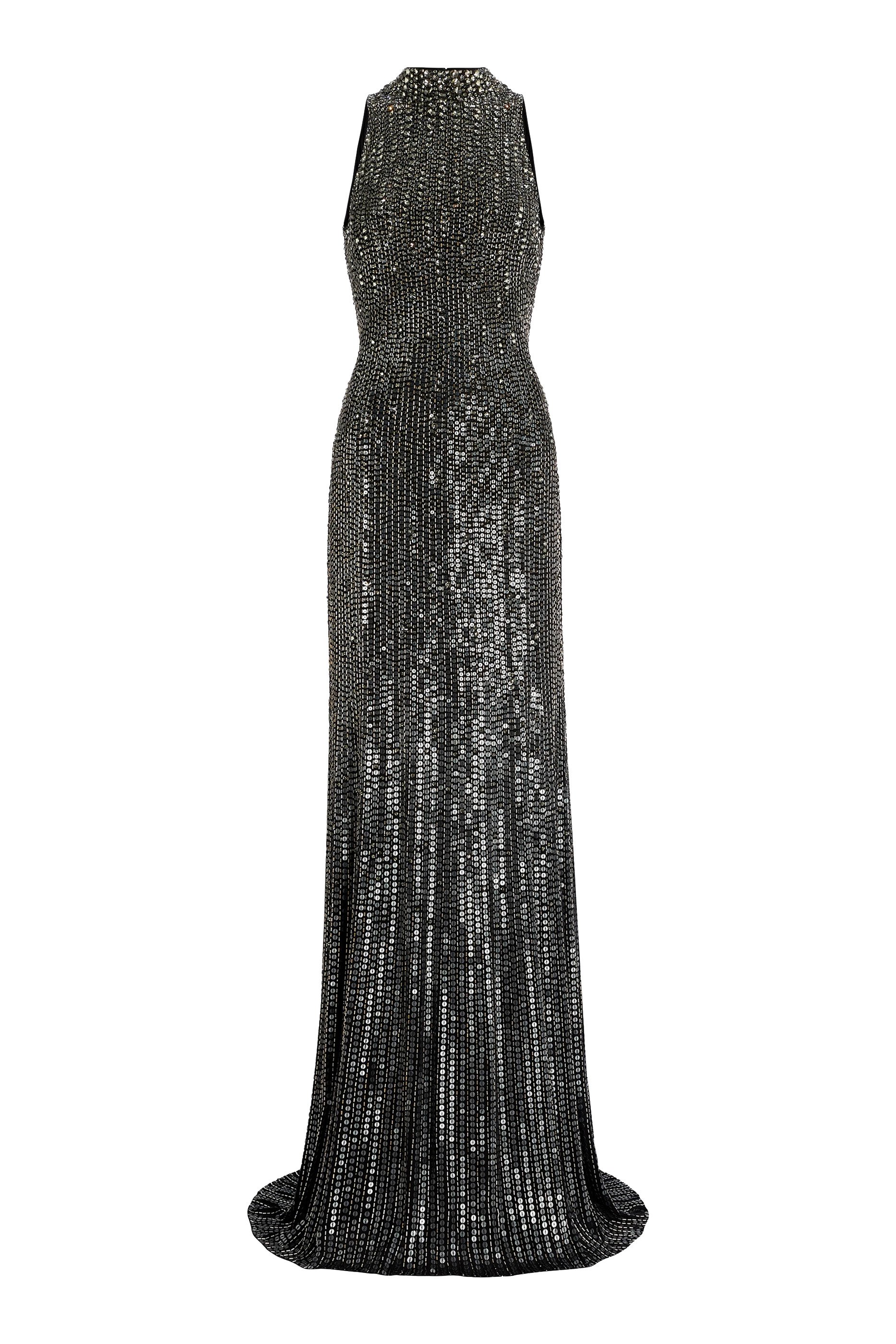 Benue Halter Embroidered Gown