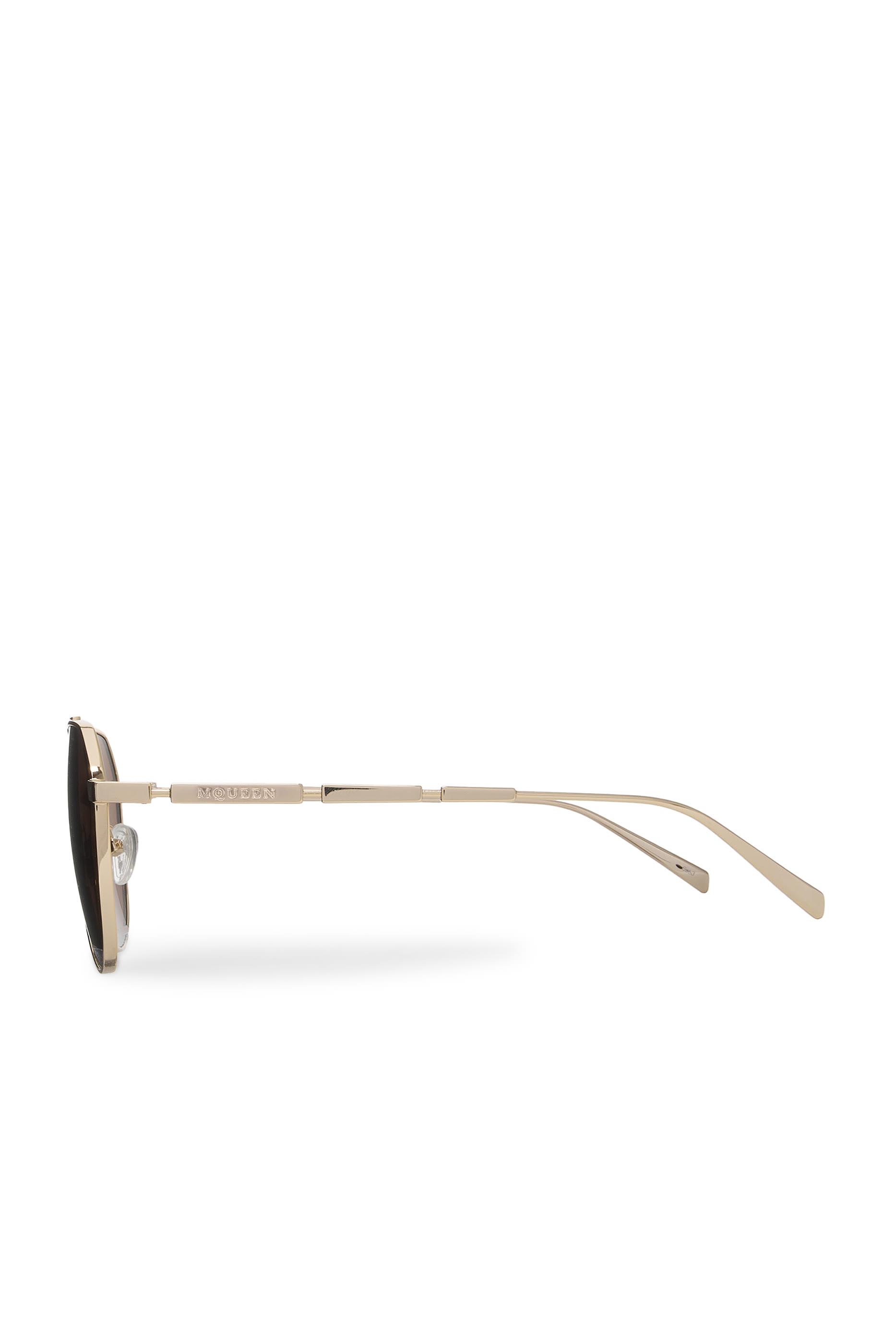 Metal Plaque Pilot Sunglasses