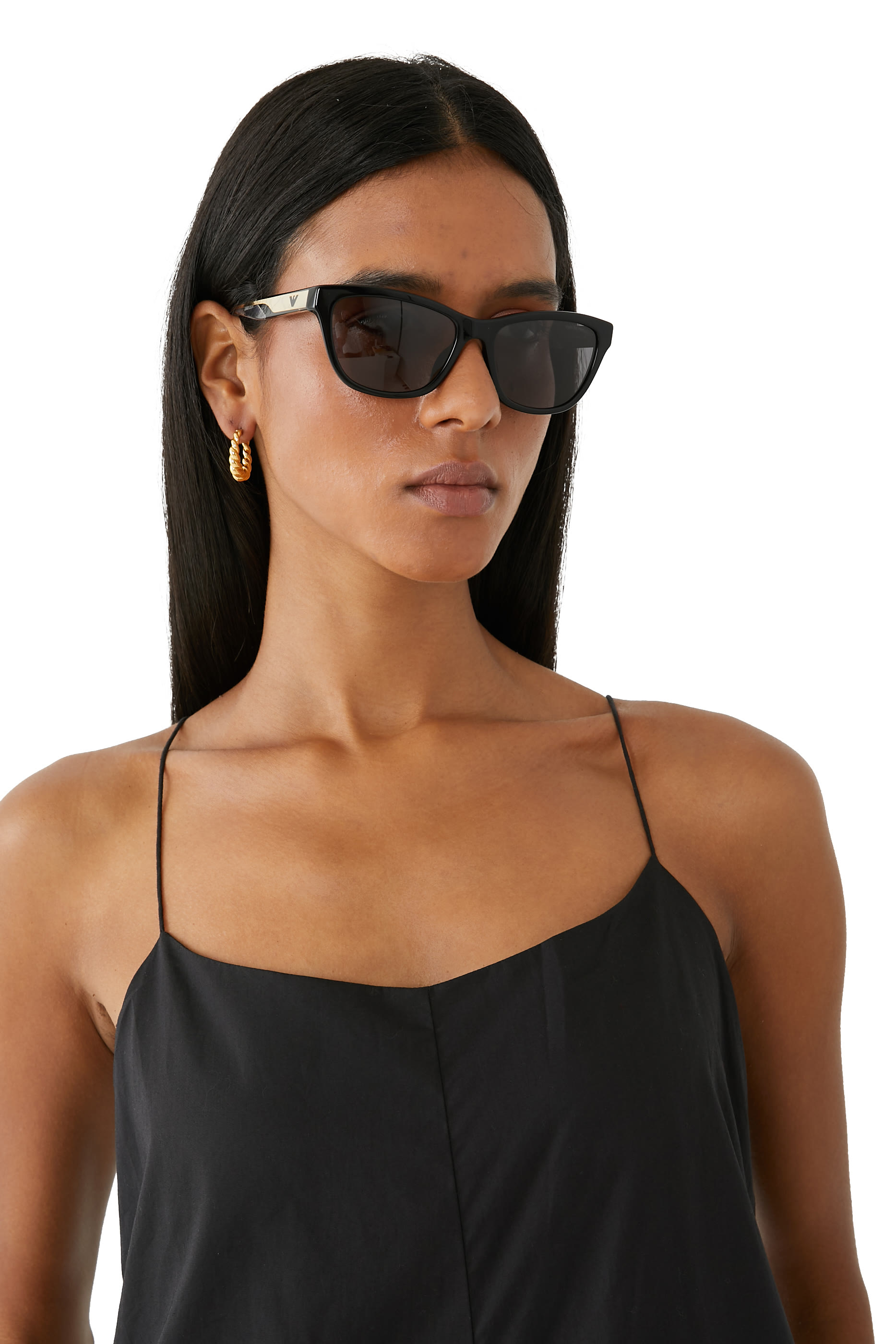 D-Frame Smoke Lenses Sunglasses