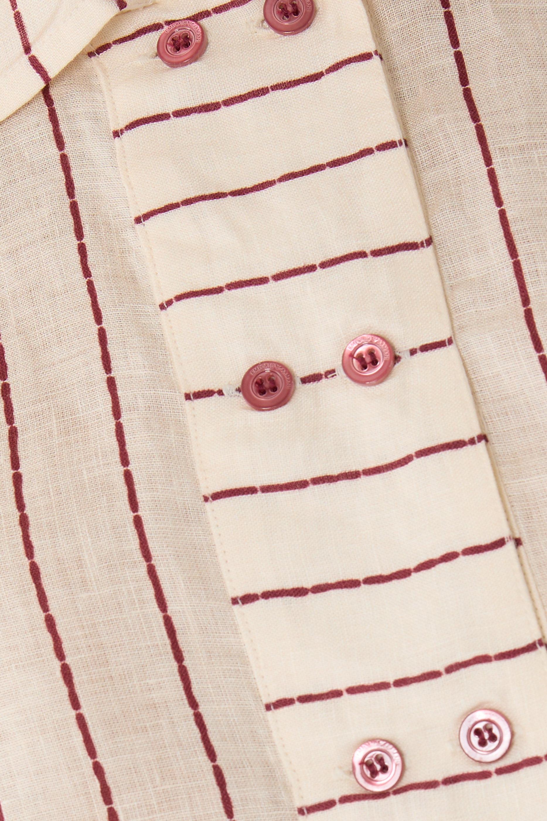 Resort Capsule Collection Pinstripe-Print Linen Trousers