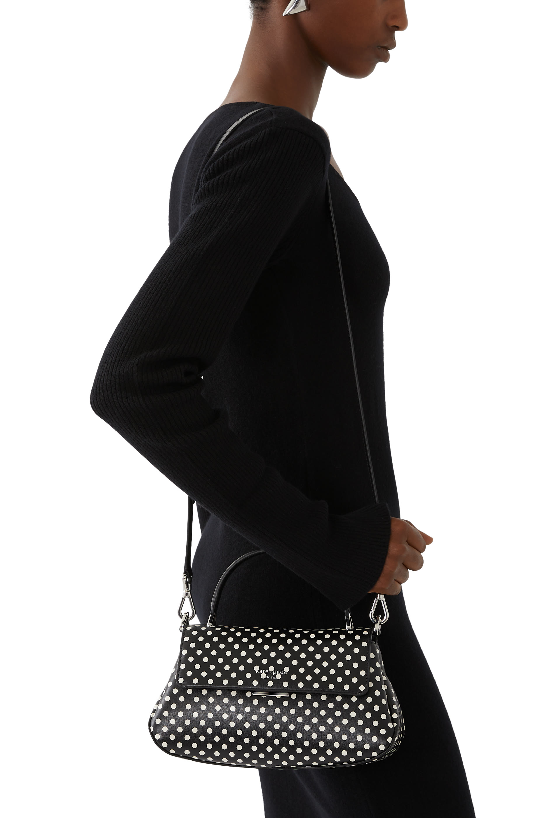 Polka Dot Top Handle Bag