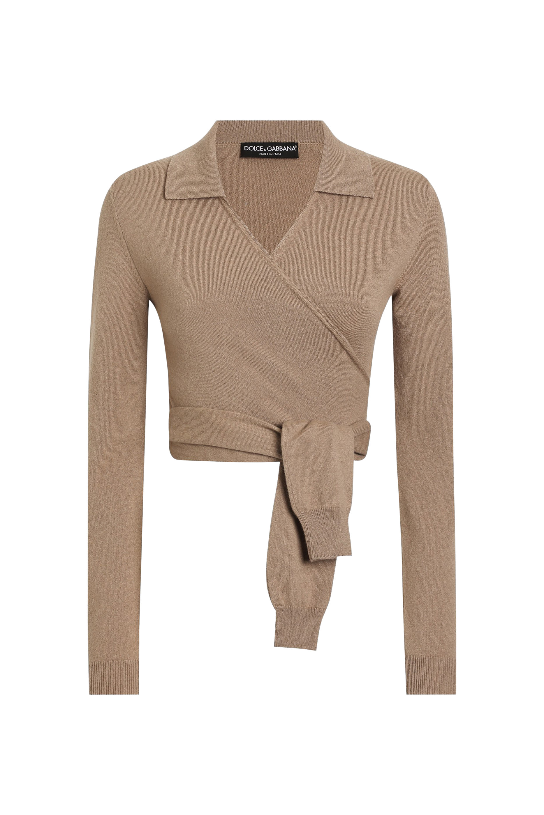 Side-Tie Cashmere Cardigan