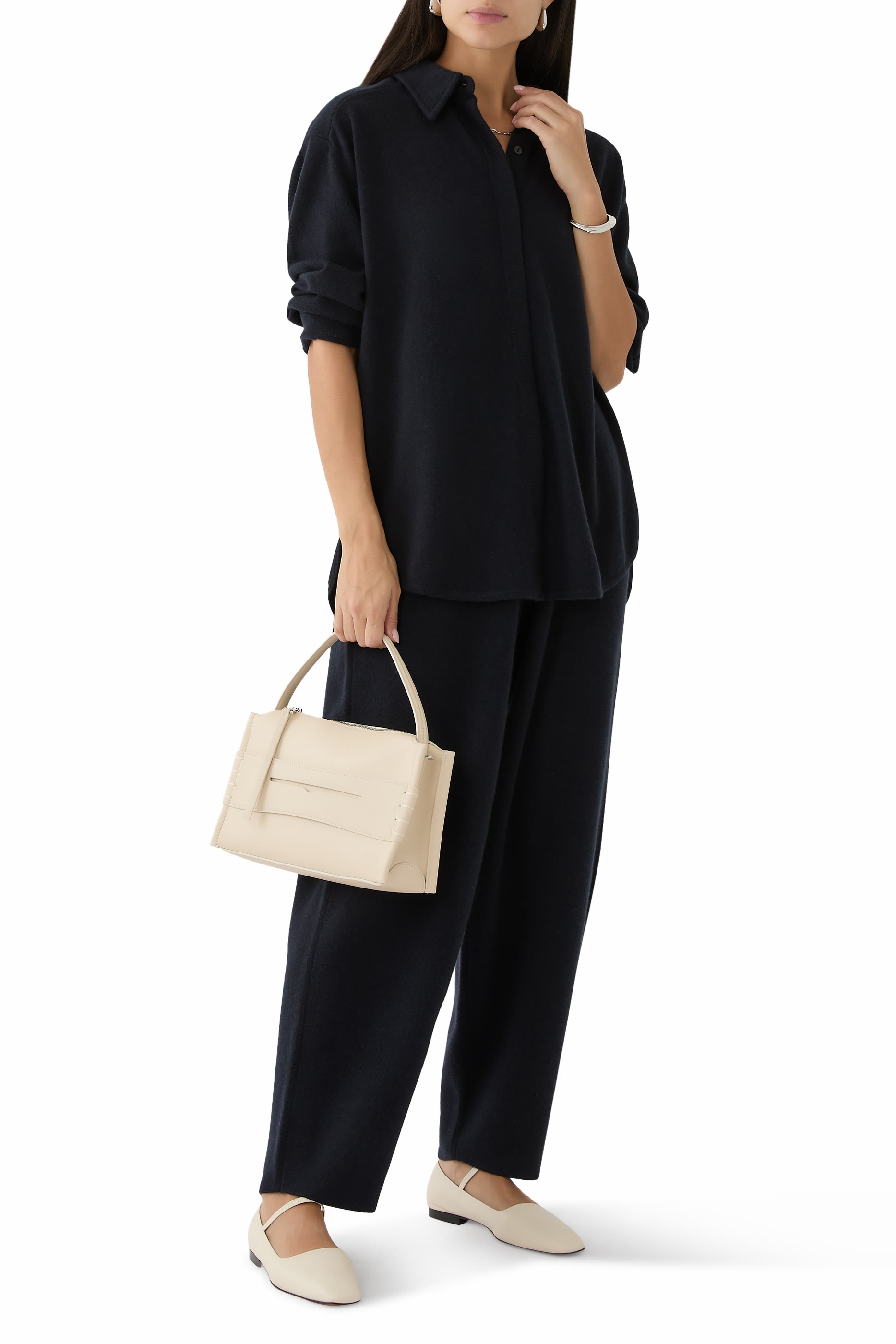 Cashmere Wide-Leg Hayden Trousers