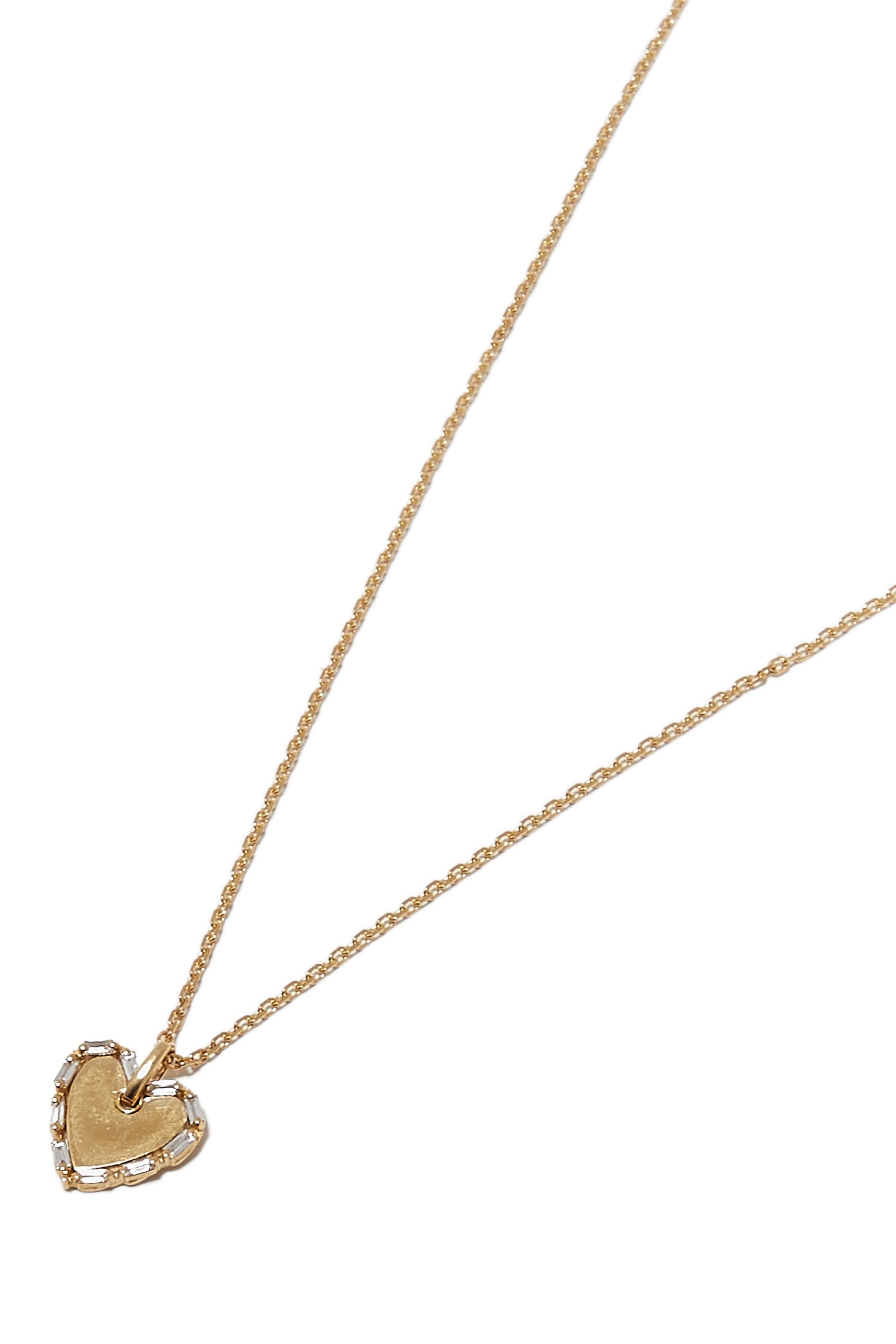 Heart Necklace, 18k Yellow Gold & Diamonds