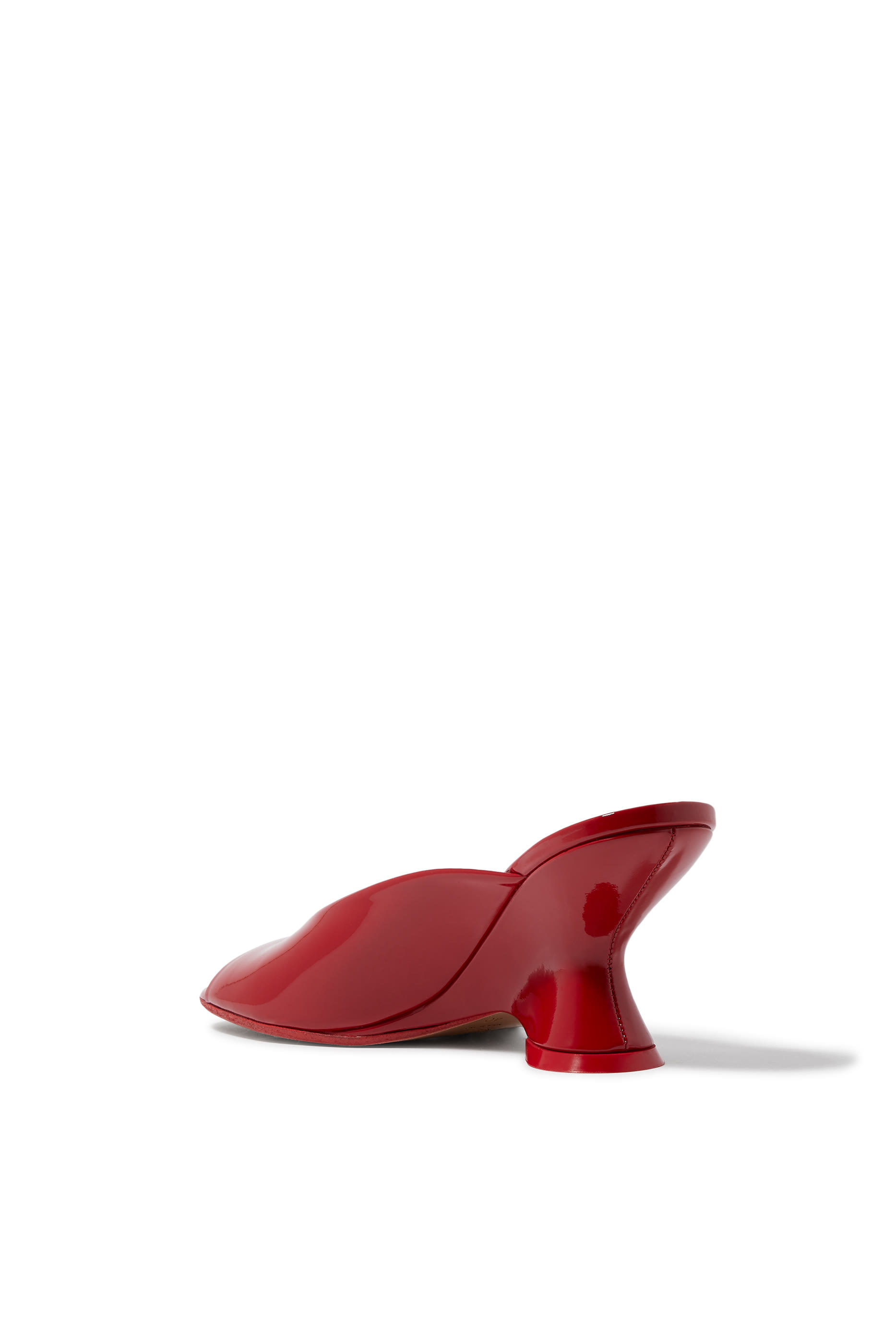 Open Toe 75  Leather Mules