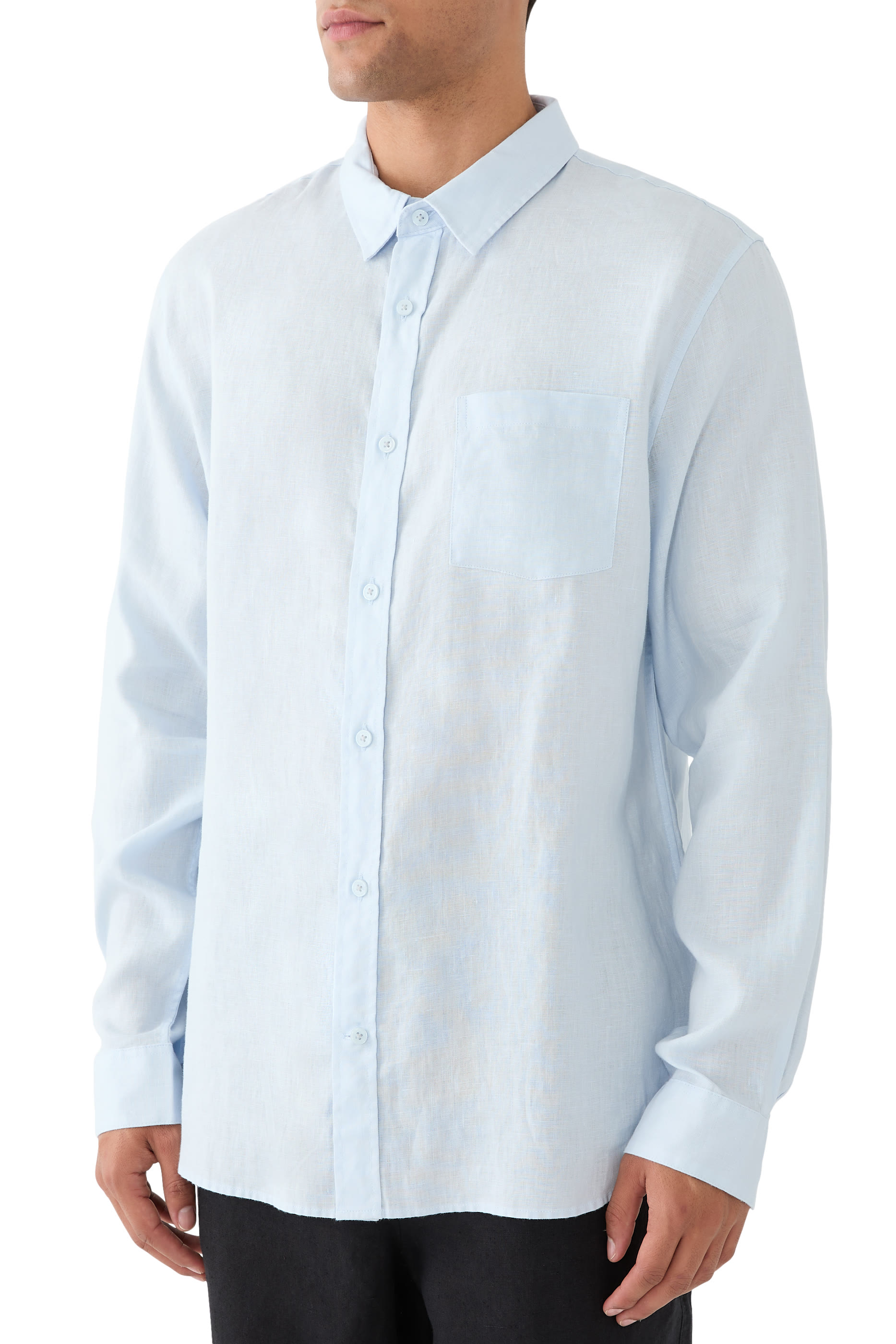 Linen Long-Sleeve Shirt
