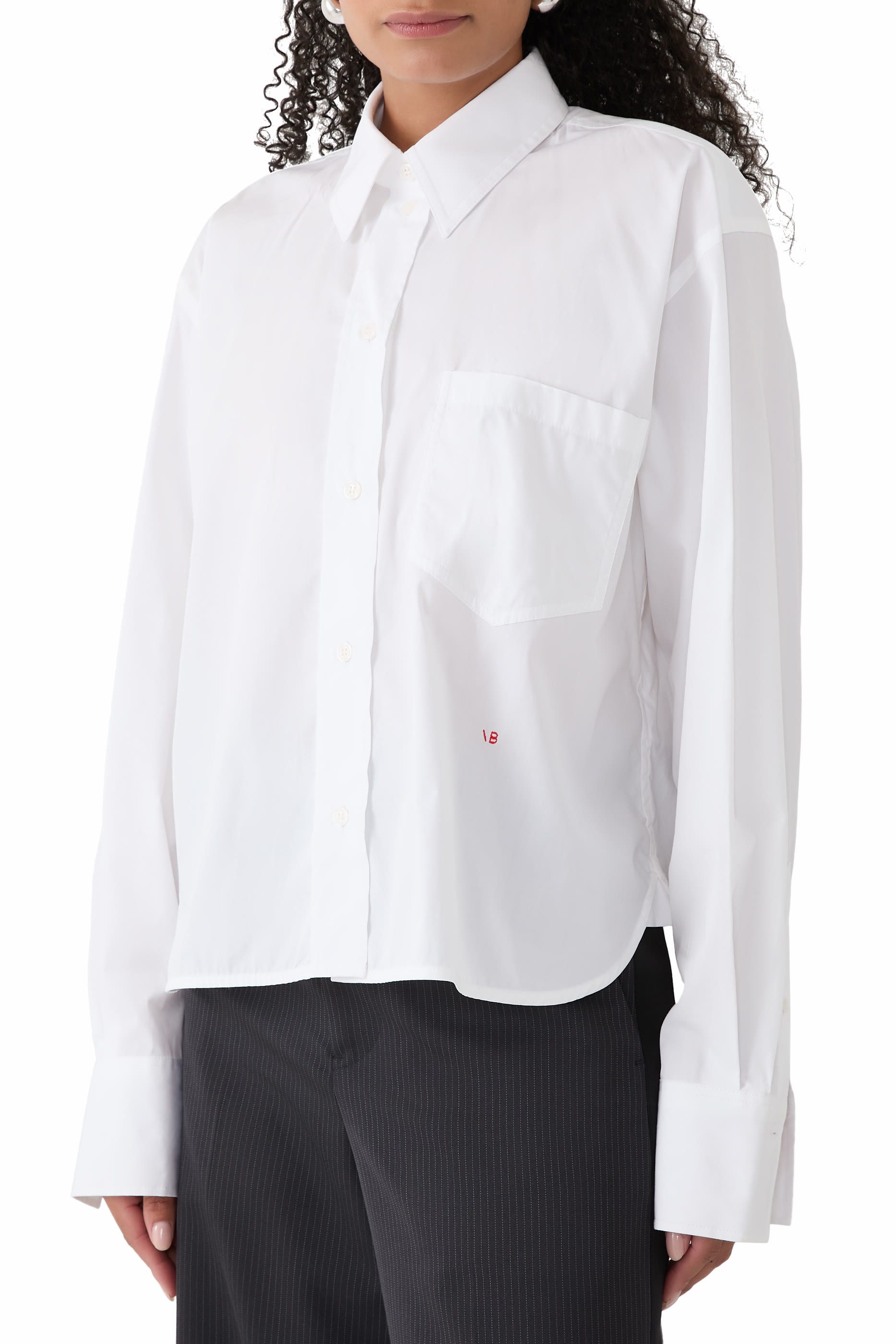 Cropped Long Sleeve Shirt