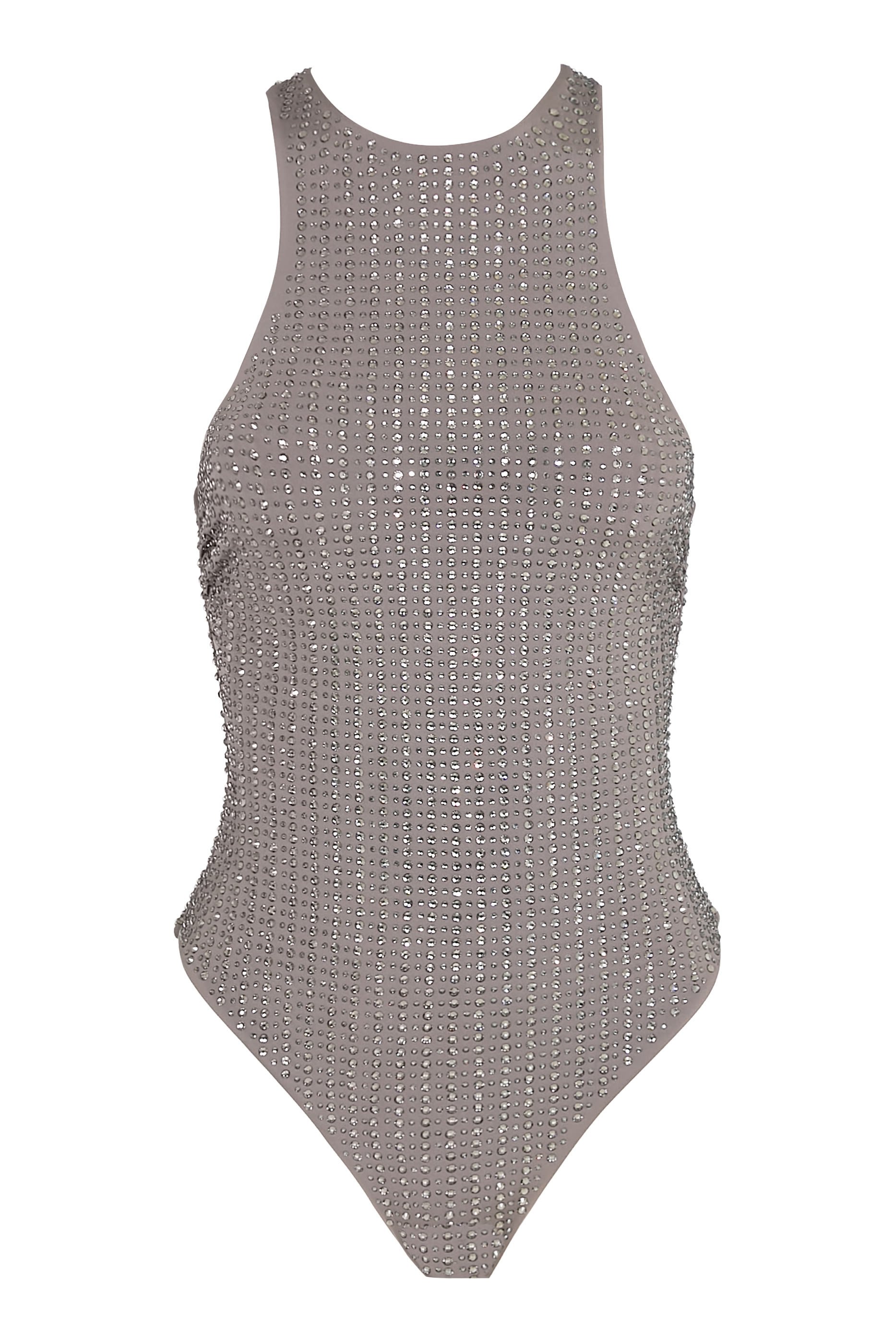 Stud-Detail One-Piece Swimsuit