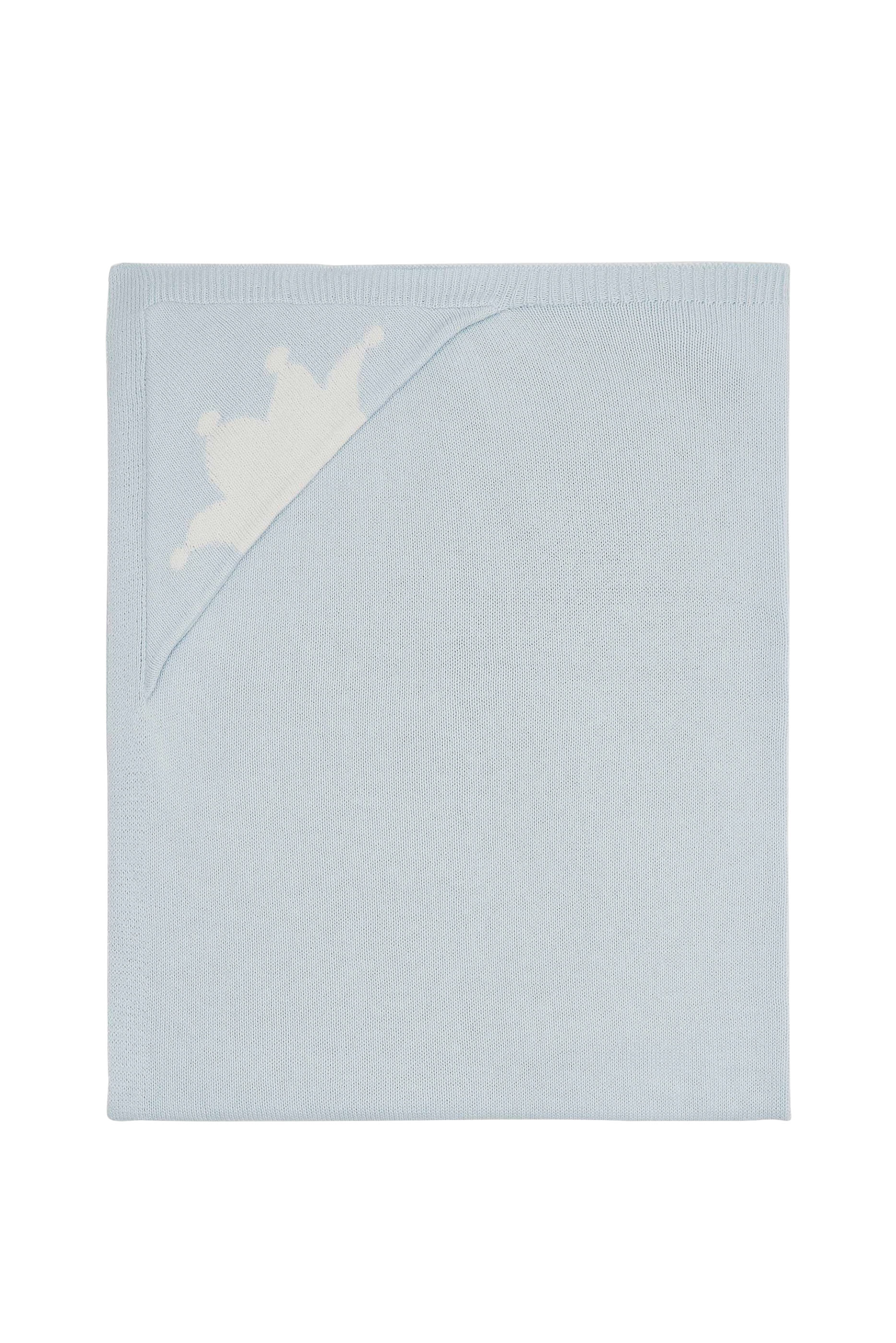 Knitted Crown Blanket