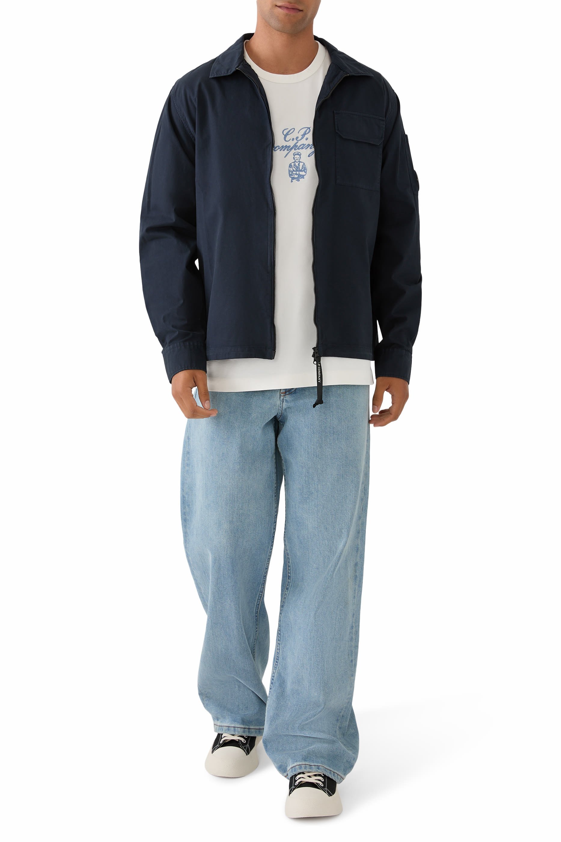 30/2 Mercerized Jersey Twisted Embroidery T-Shirt